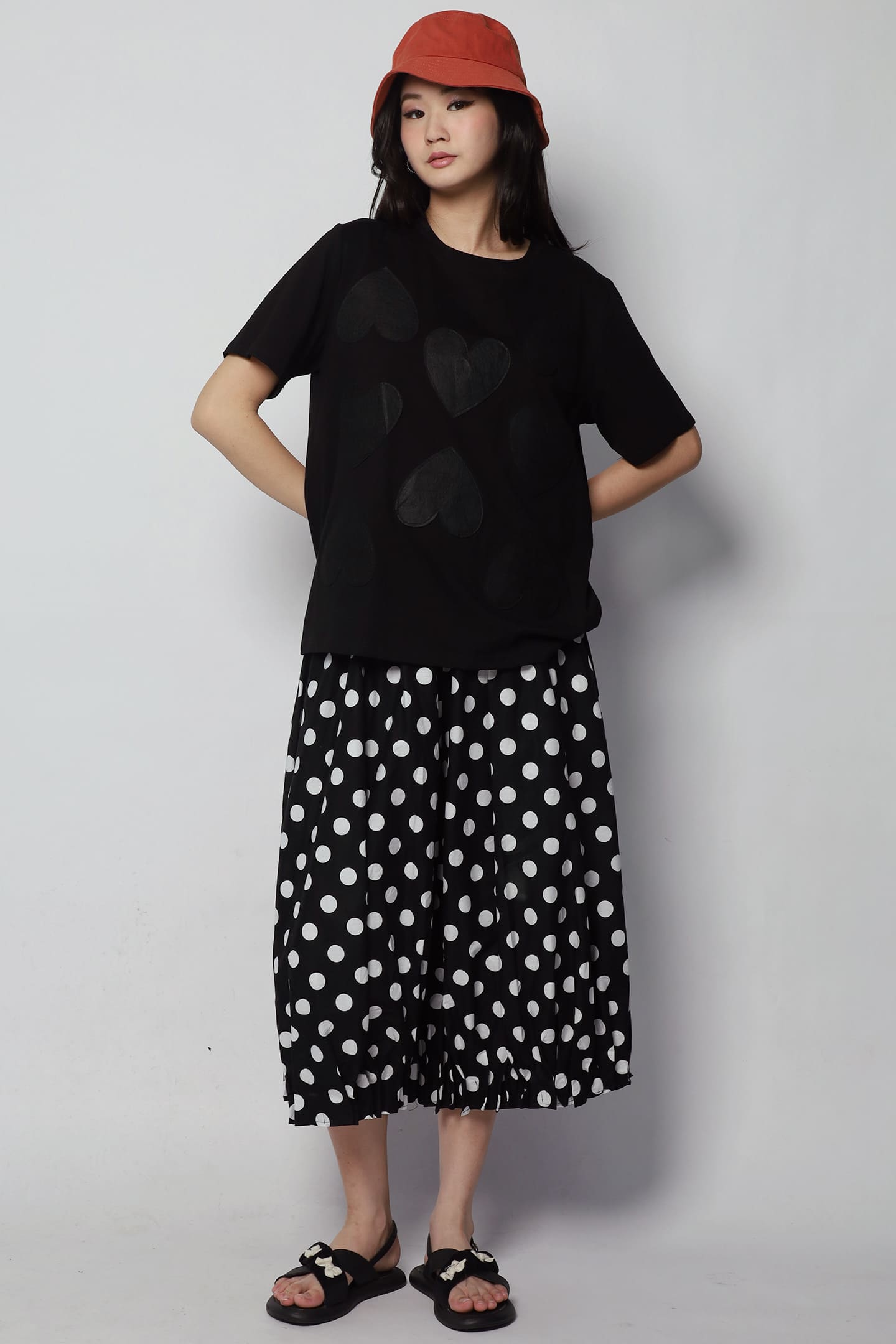 Capri Heart Top in Black
