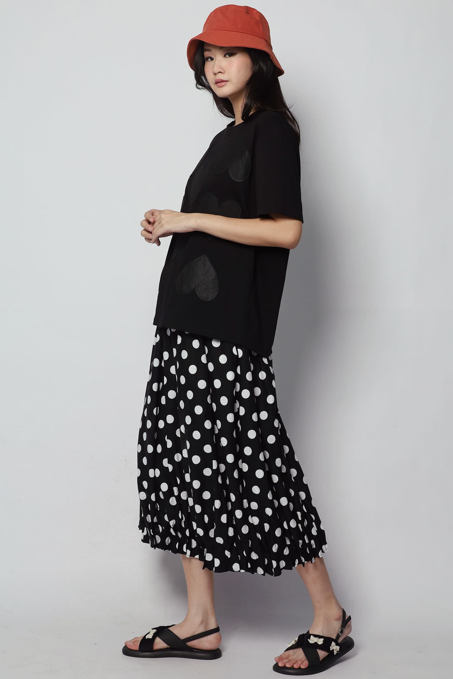 Capri Heart Top in Black