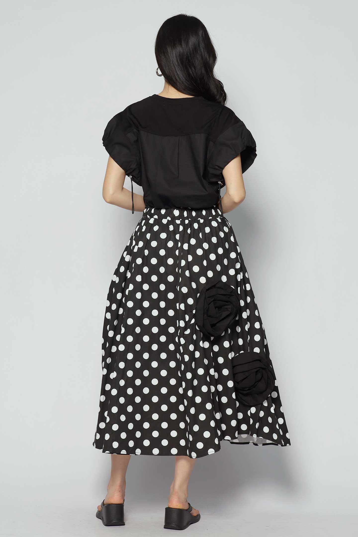 Carlia Polkadot Printed Skirt