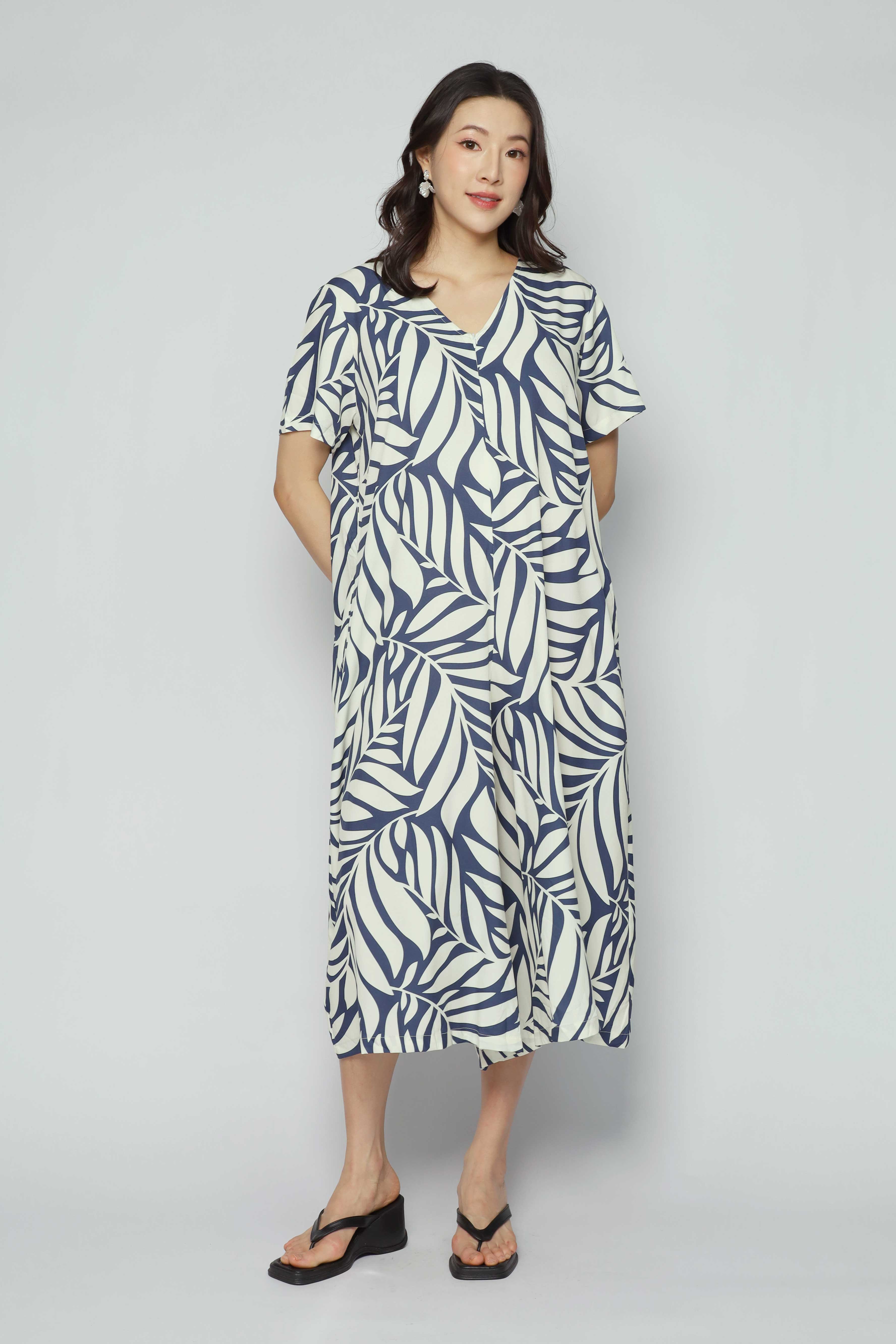 Carly Jumpsuit in Botanique Fern