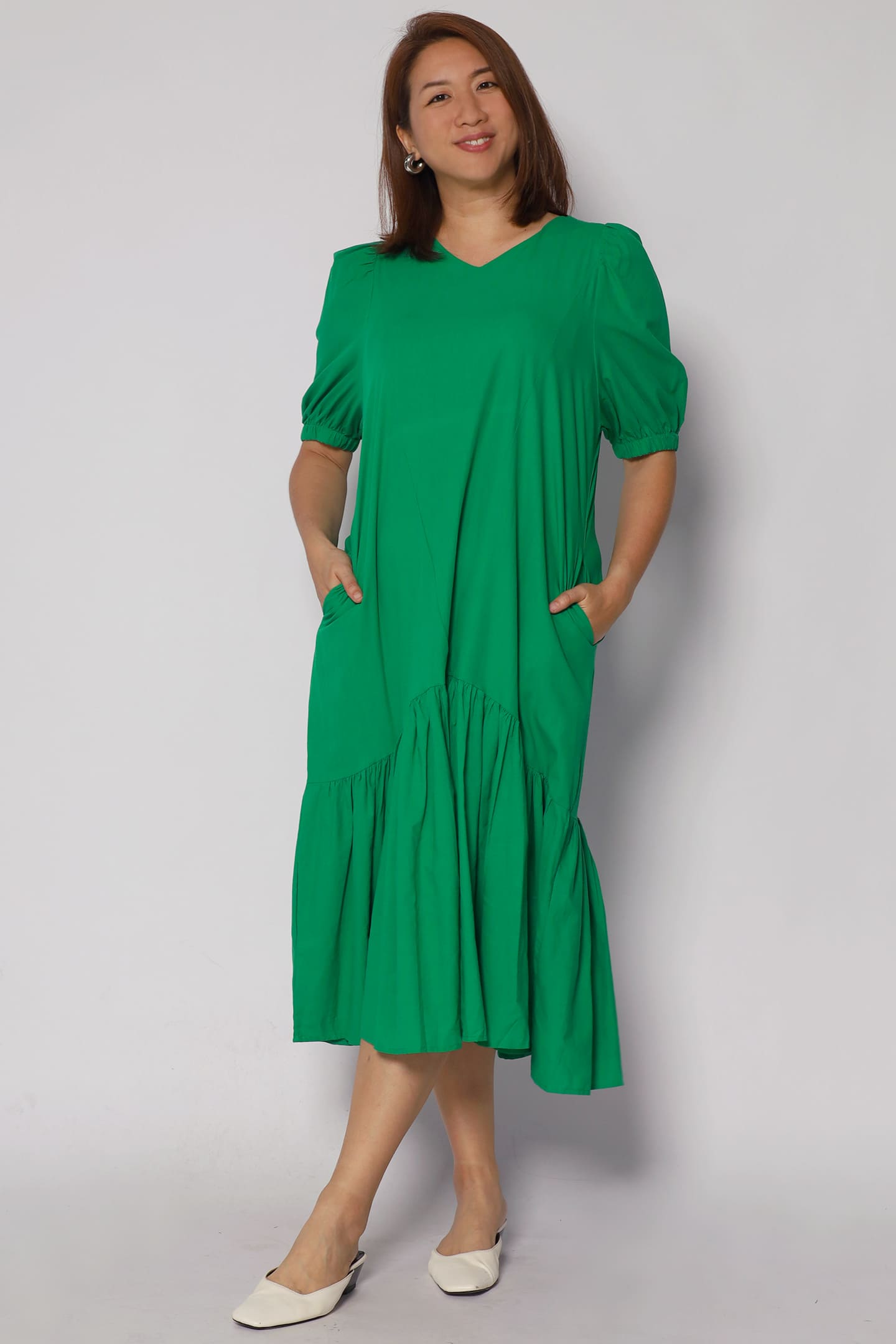 Backorders Carmen Dress in Green
