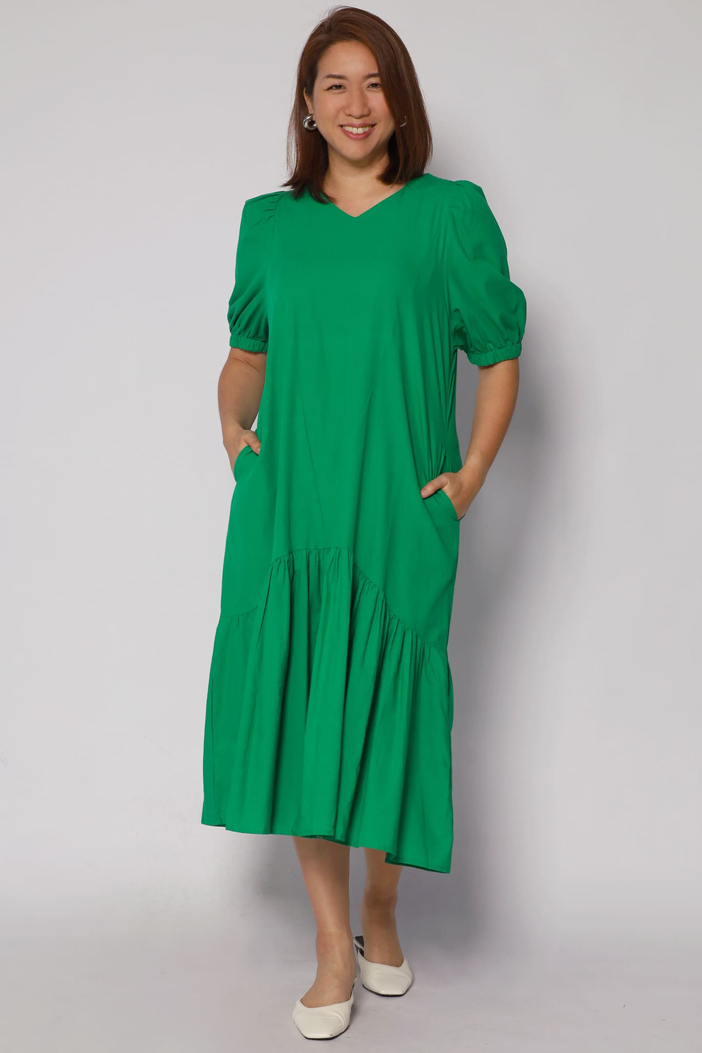 Backorders Carmen Dress in Green