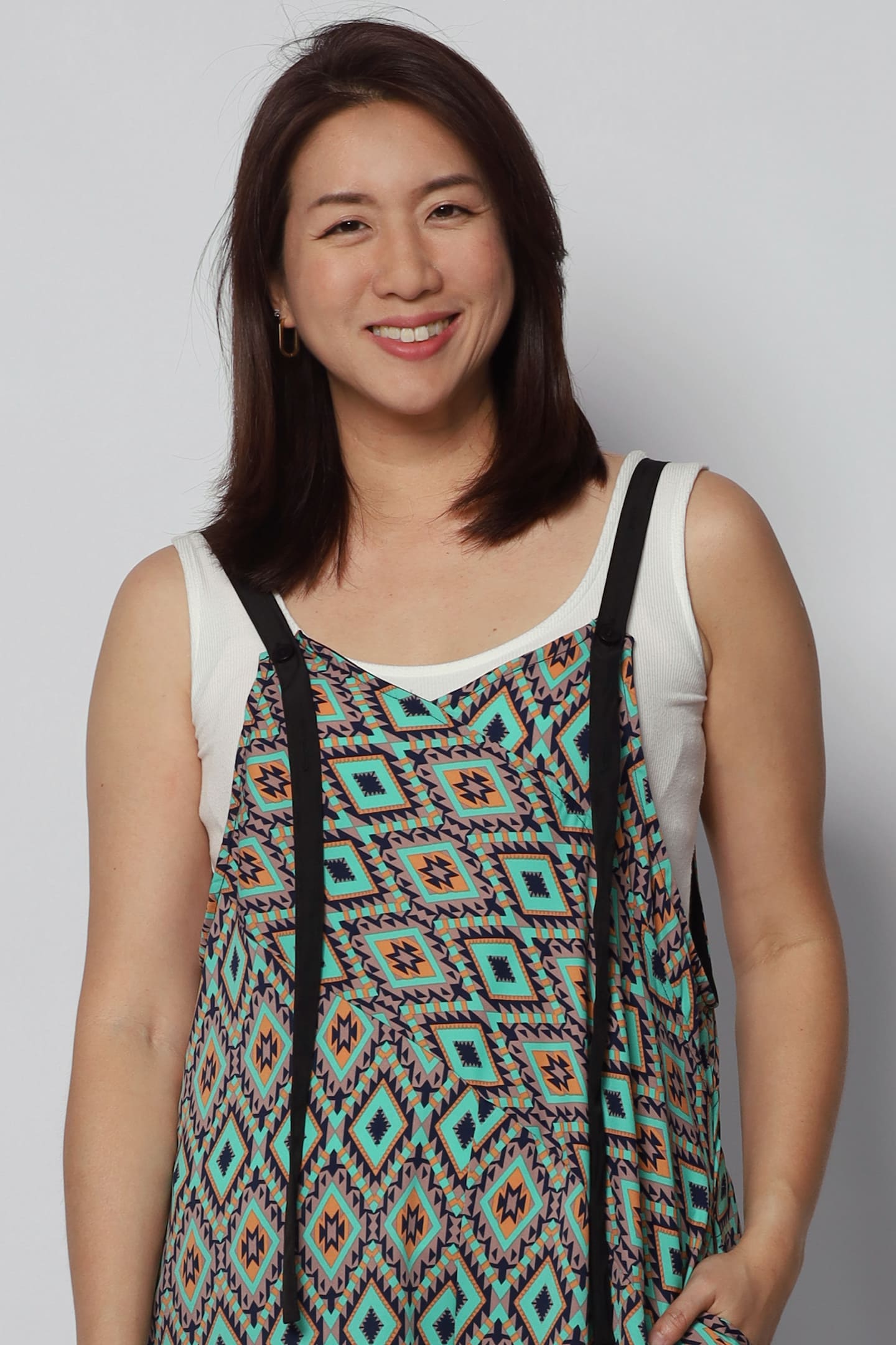 Cassie Jumpsuit in Geometric Print