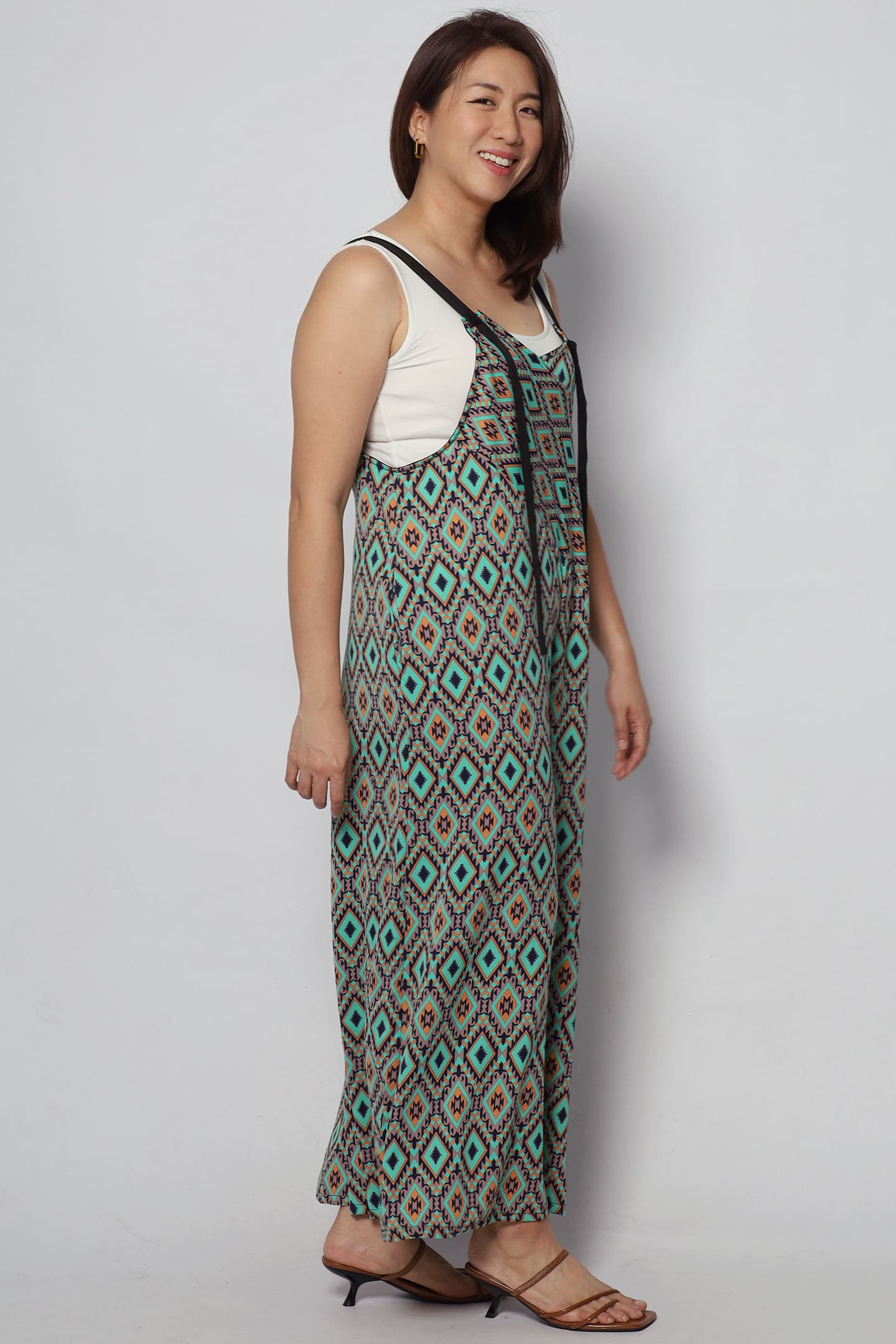 Cassie Jumpsuit in Geometric Print