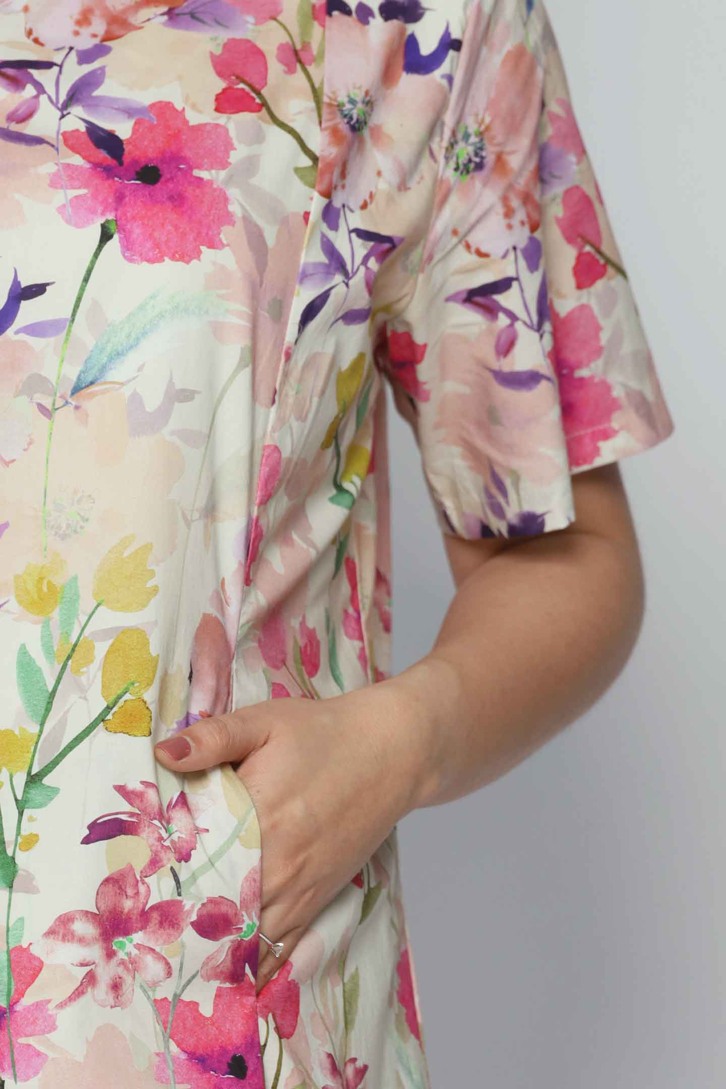 Celine Jumpsuit in Silk Blossom