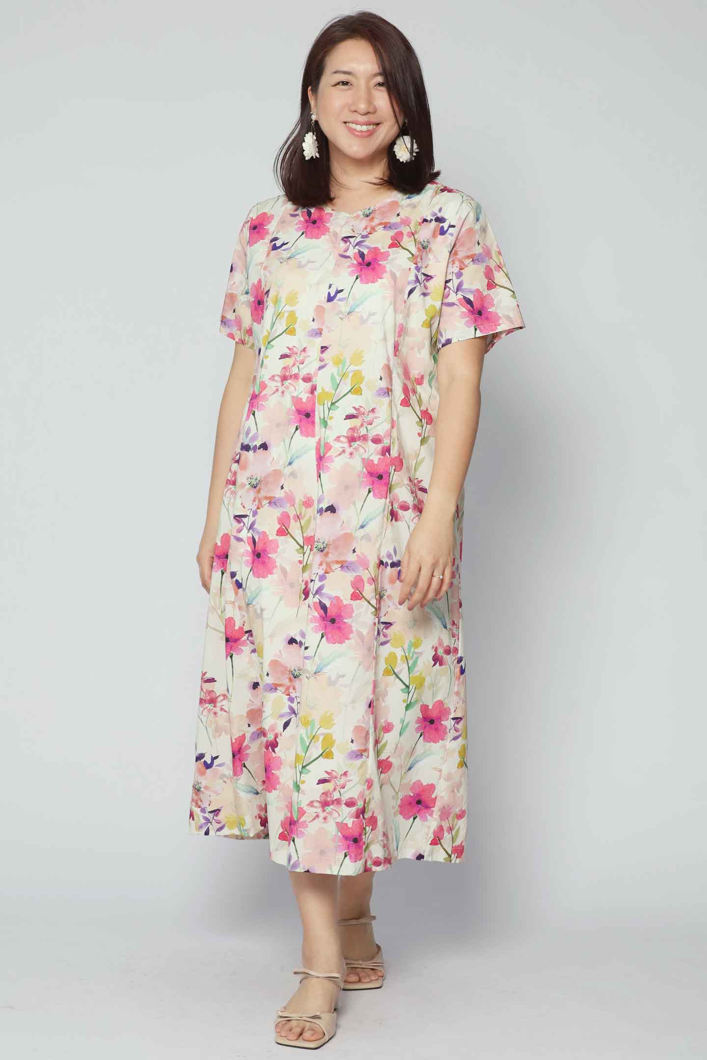 Celine Jumpsuit in Silk Blossom