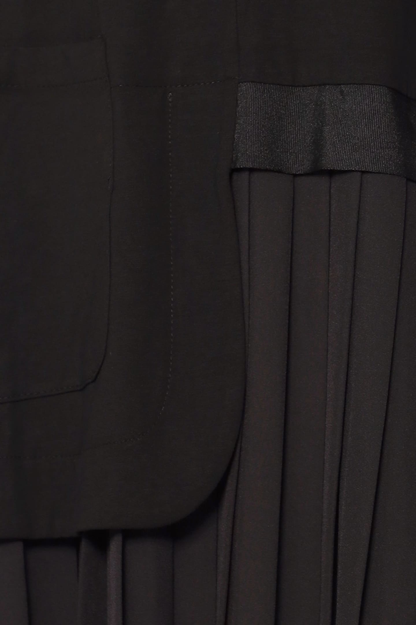Chai Pleated Dress in Black