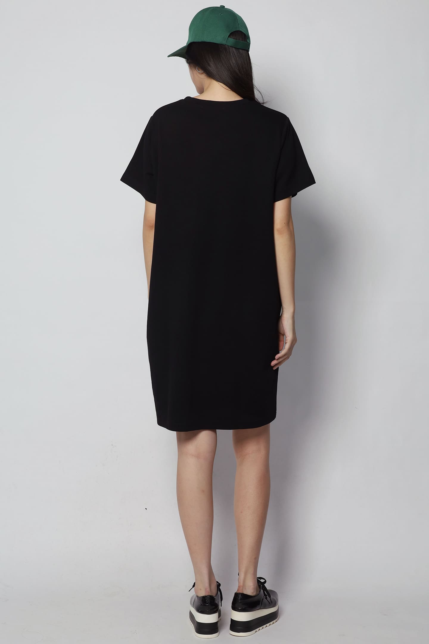 Chain Heart Dress in Black