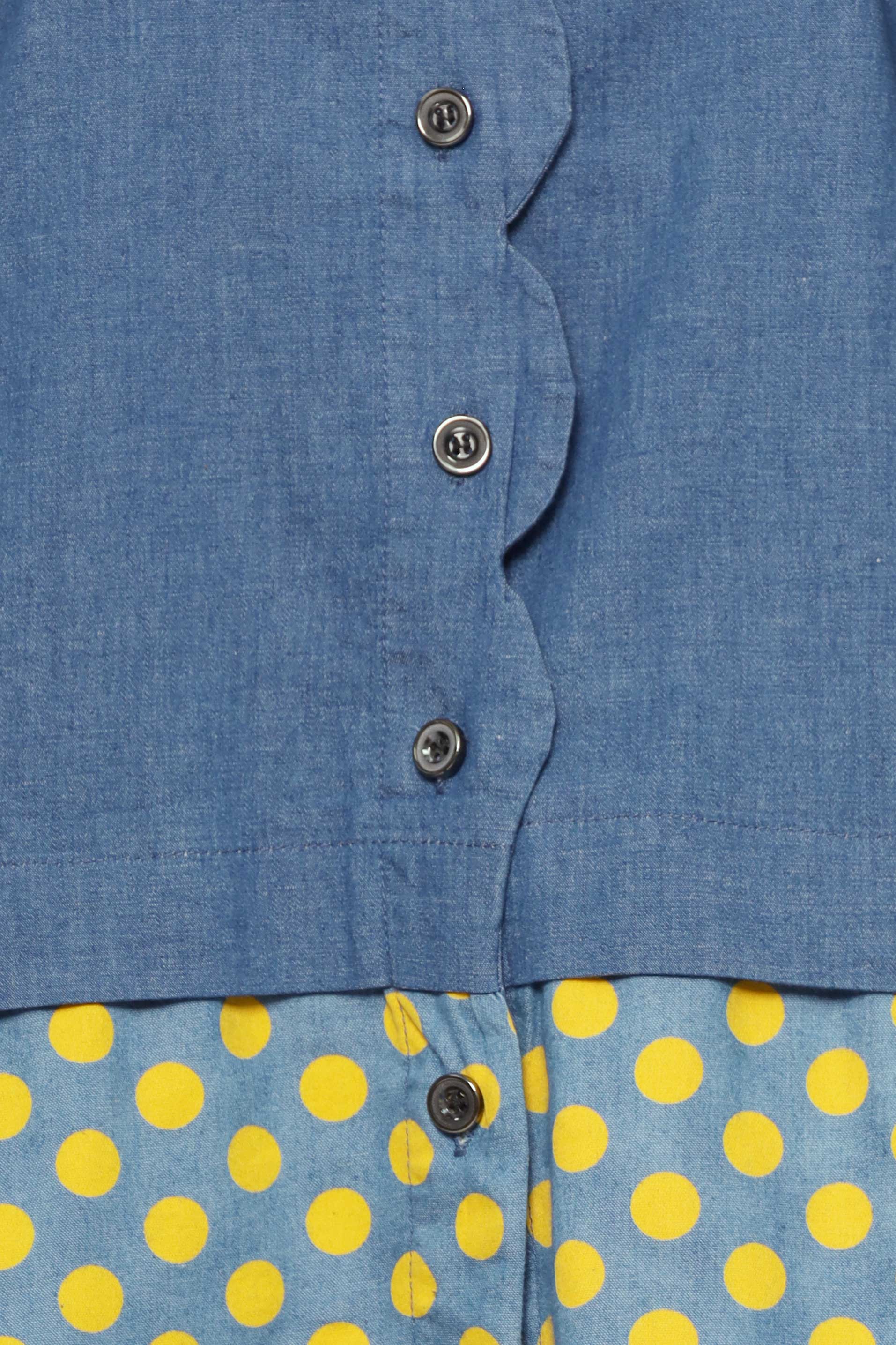 Clova Polkadot Denim Shirt