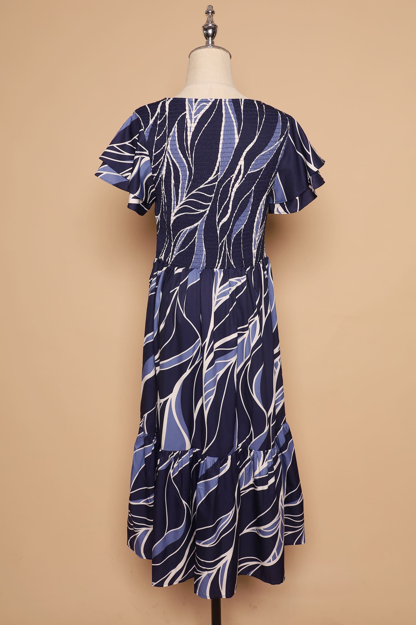 PO - Coralie Dress in Blue Leaf