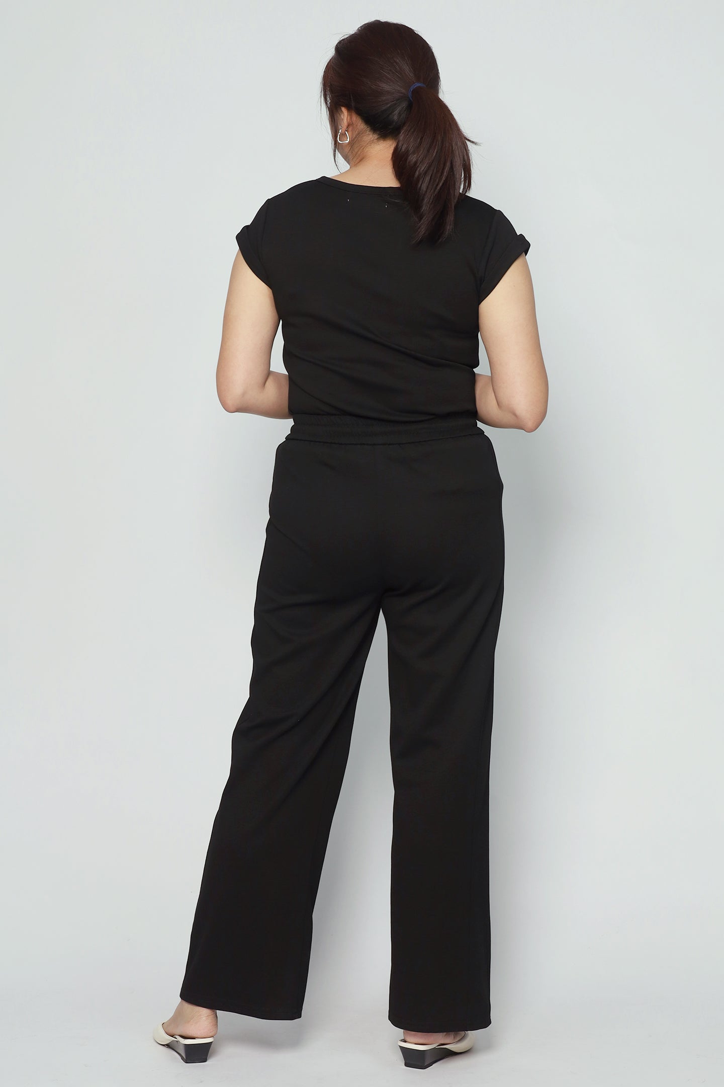 Darla 2 in 1 Top and Pants Set in Black