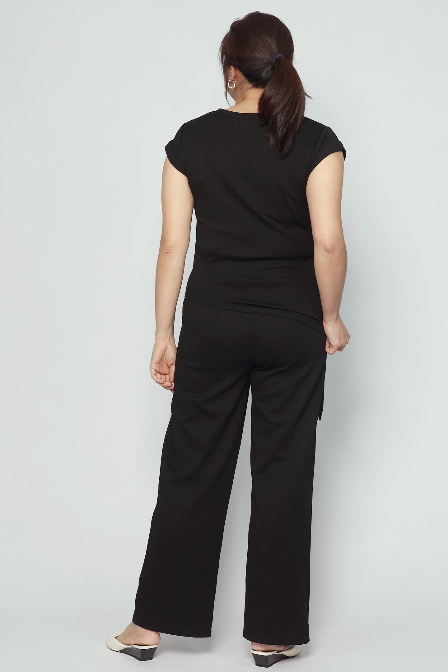 Darla 2 in 1 Top and Pants Set in Black