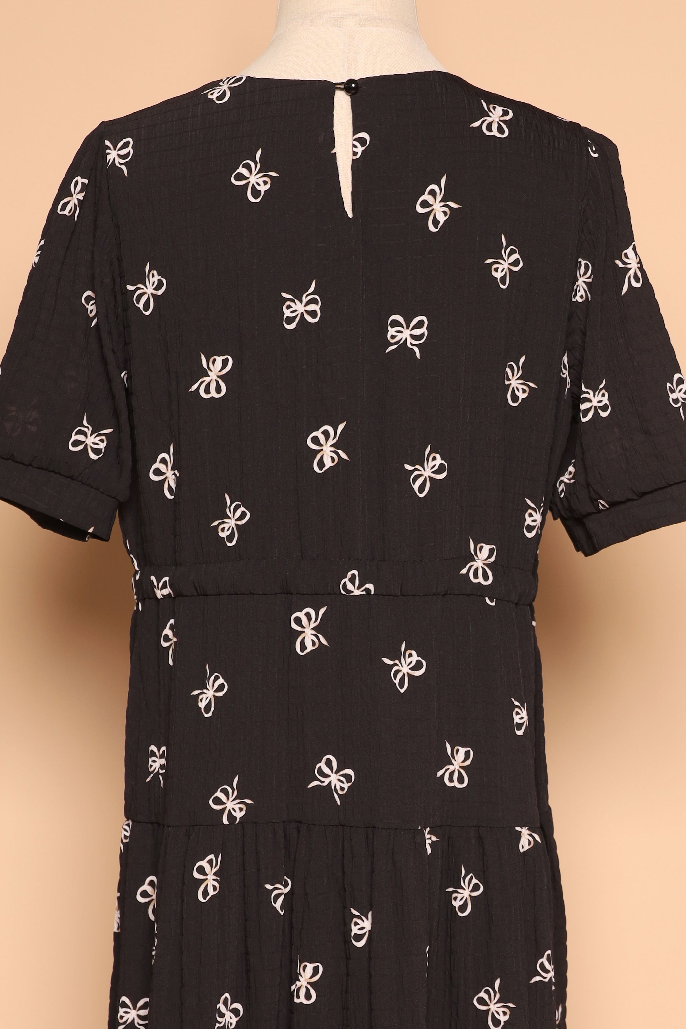 PO - Delia Ribbon Dress in Black