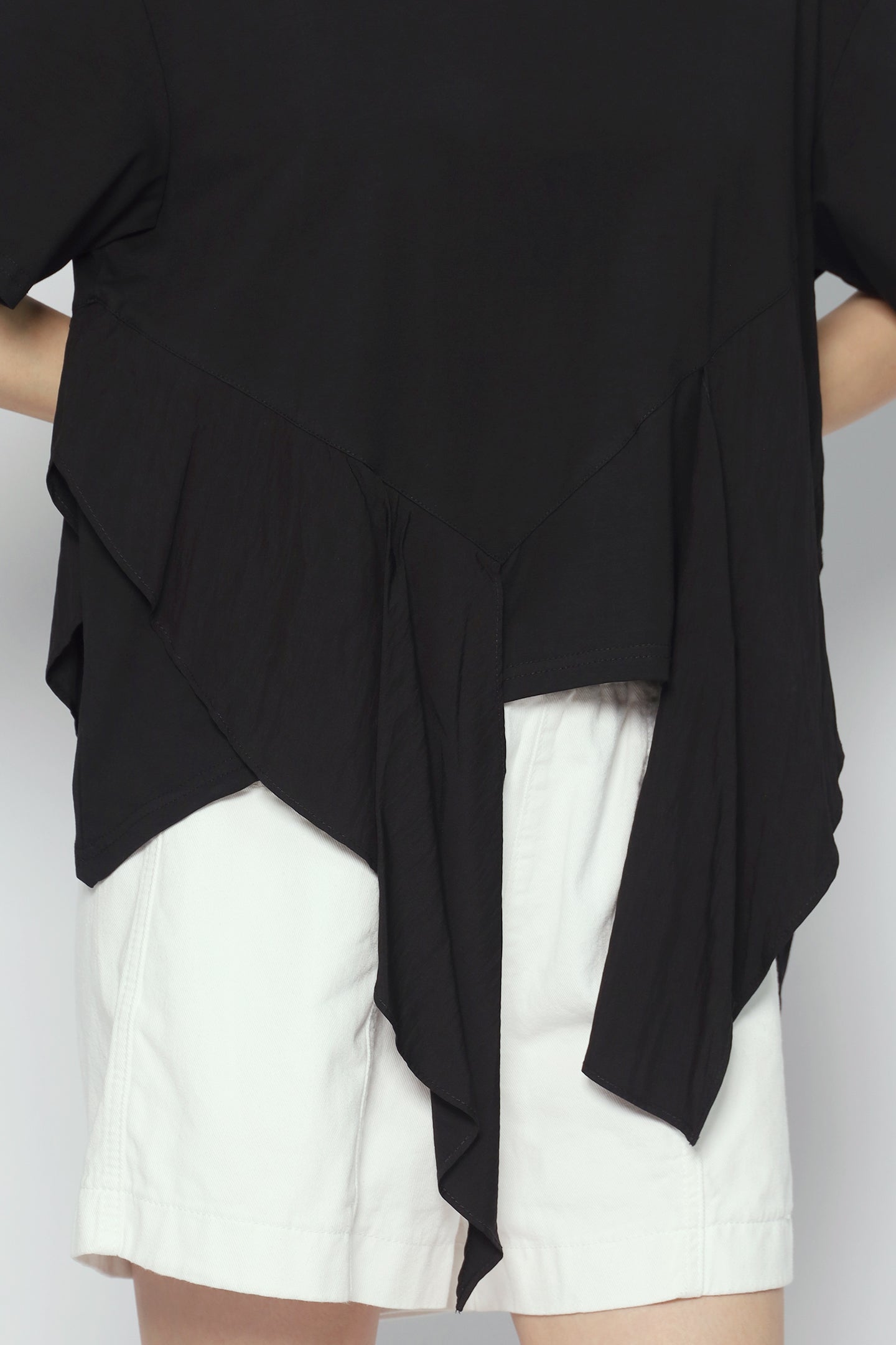 Dominic Fishtail Top in Black