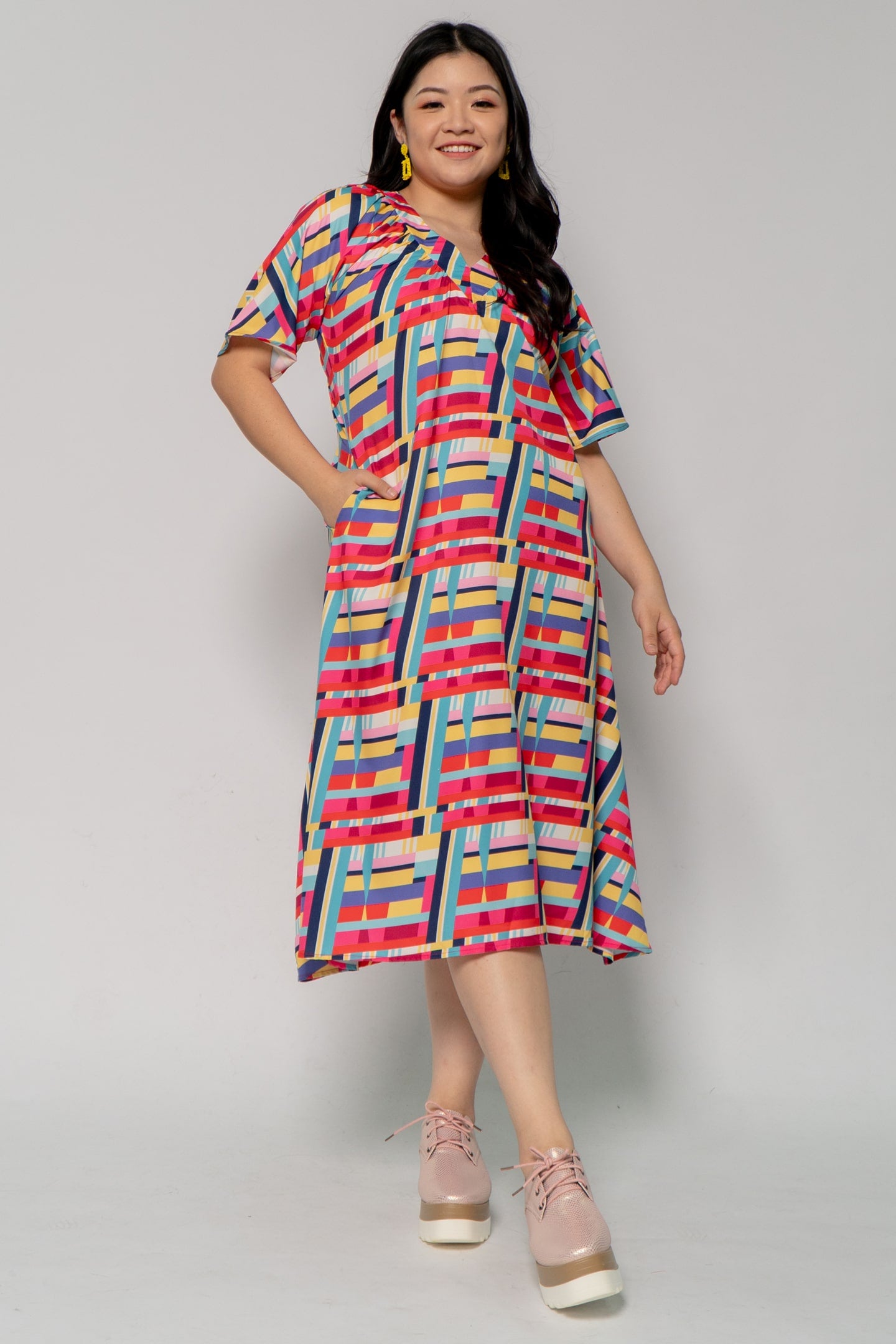 Rainbow plus size maxi dresses Clearance