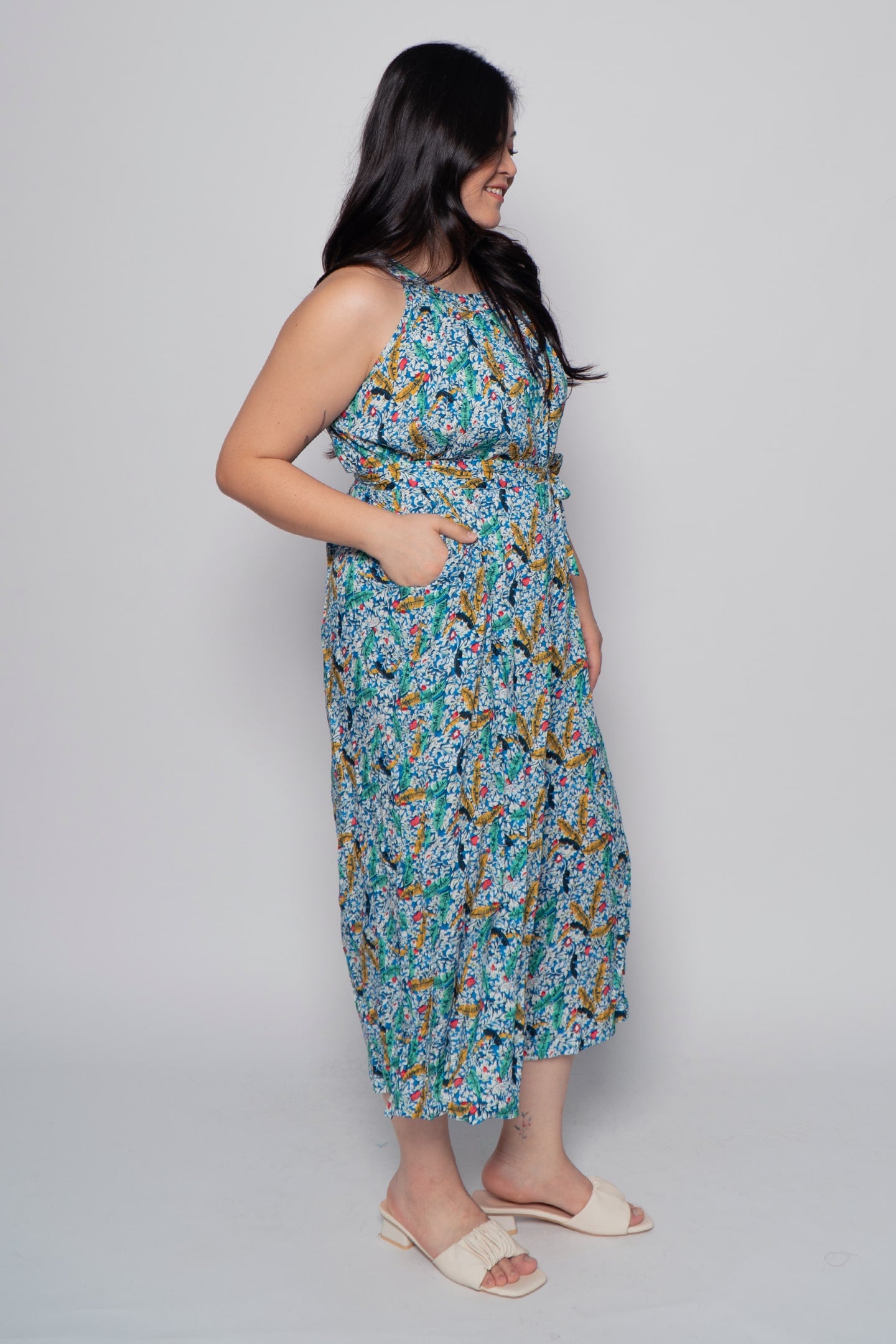 Mona Jumpsuit in Blue Delight