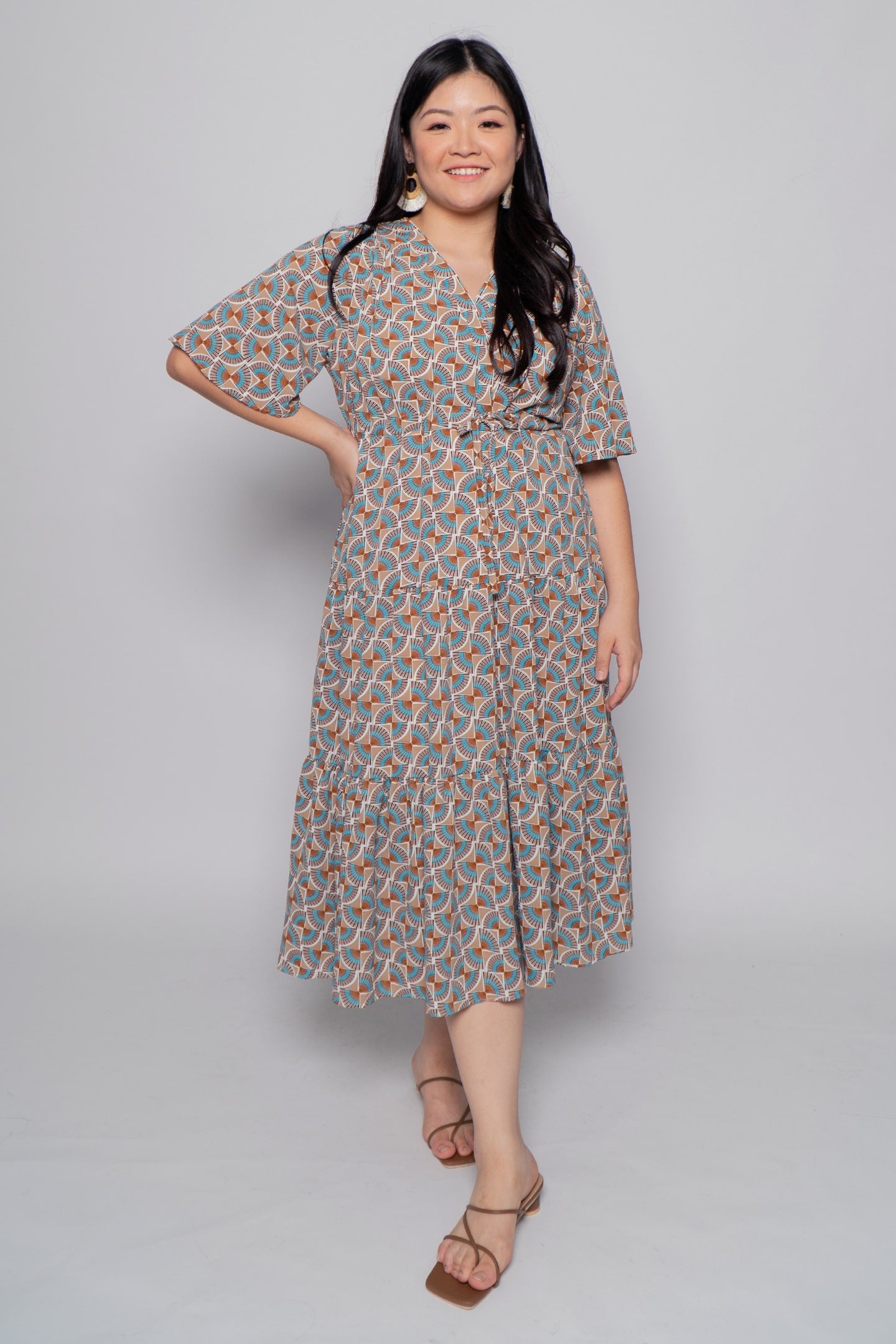 Leilani Dress in Orient Fan