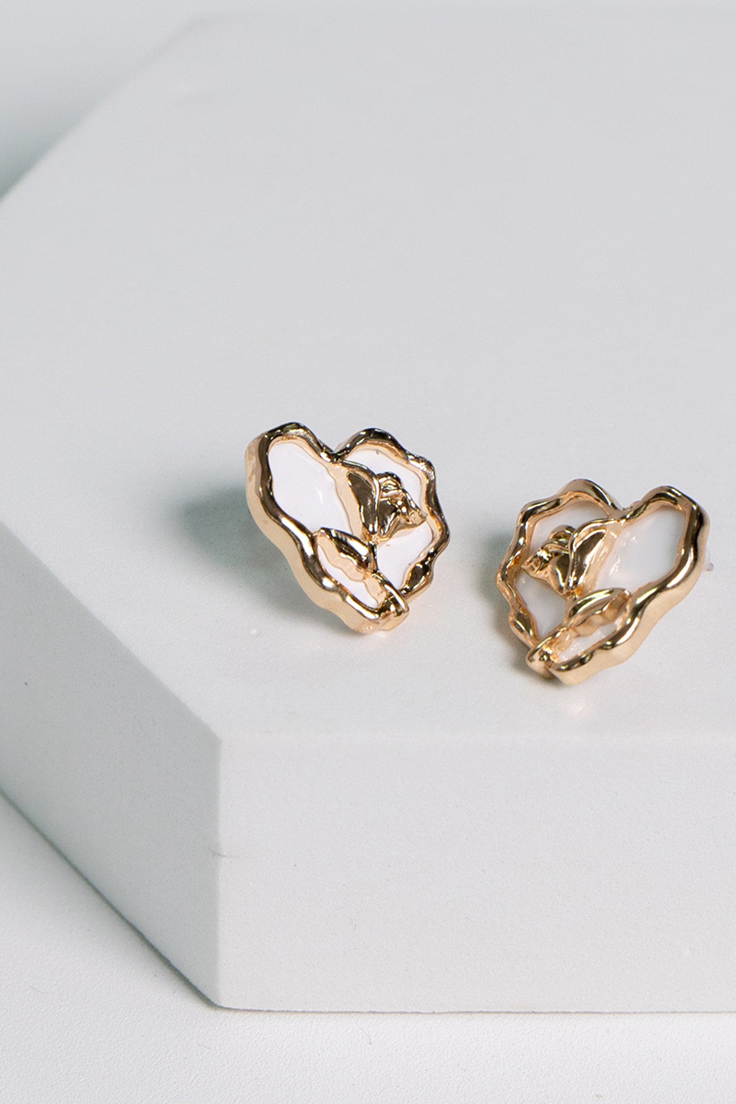 Rose Heart Shape Earrings