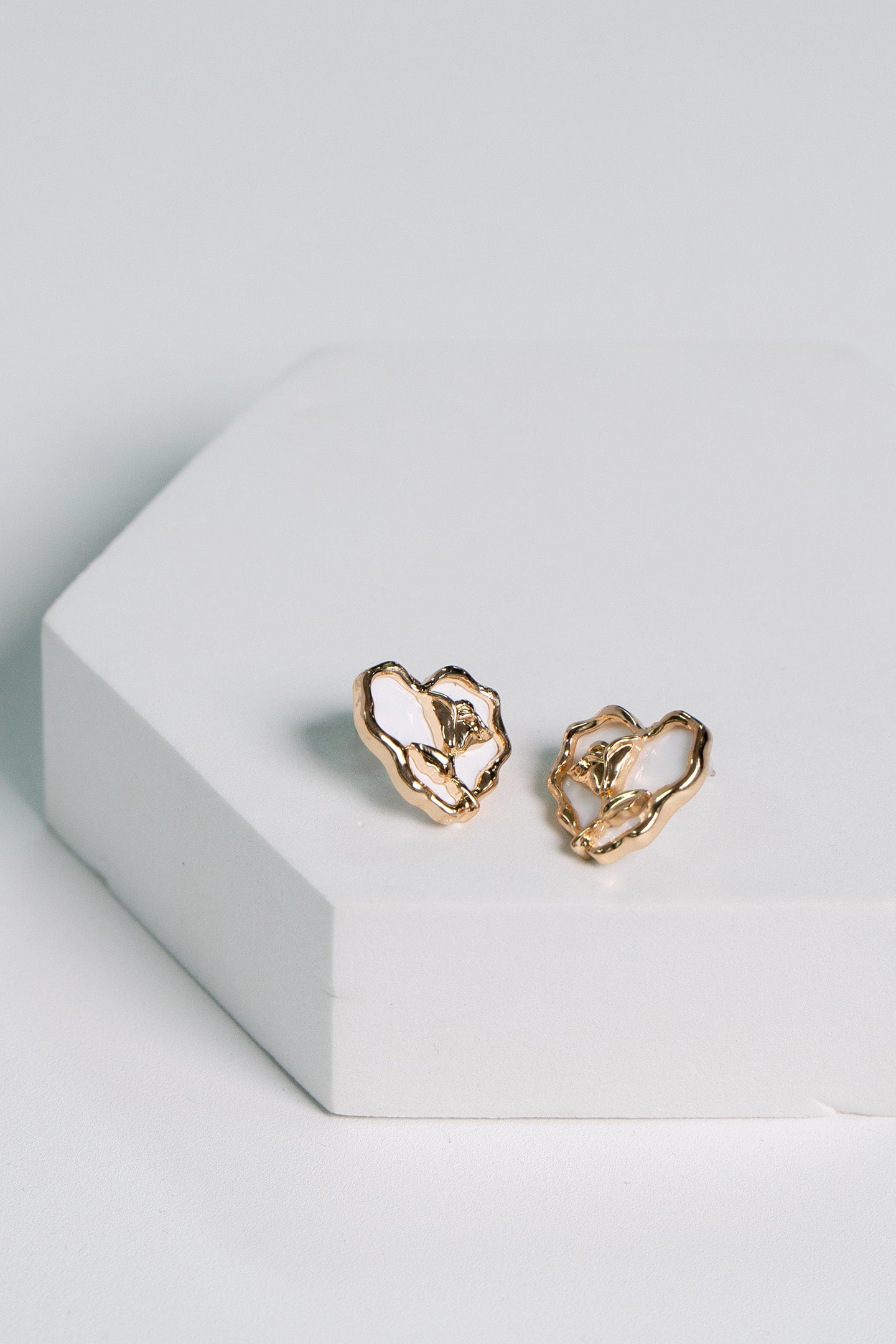 Rose Heart Shape Earrings