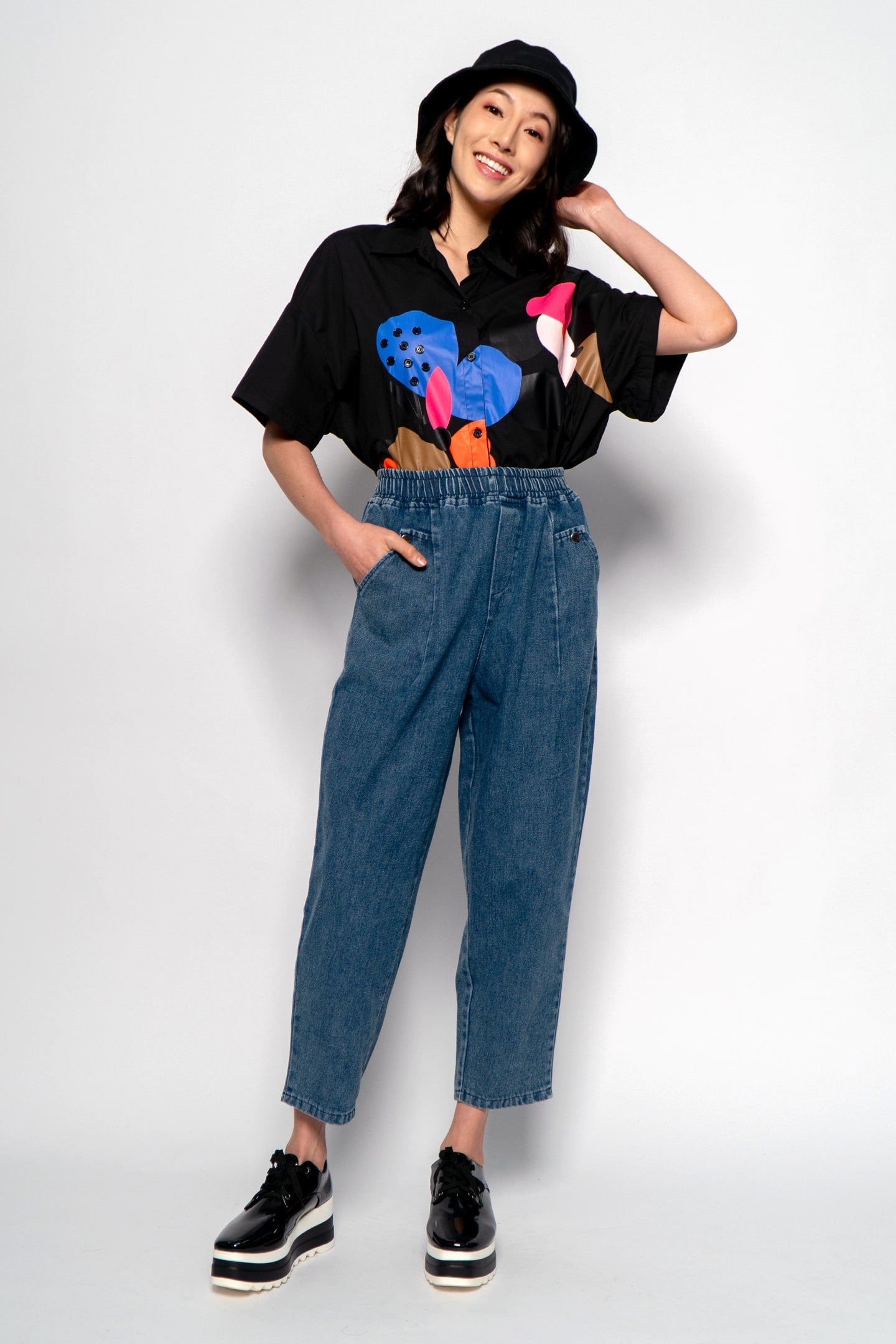 Kay Kay Pants in Dark Denim