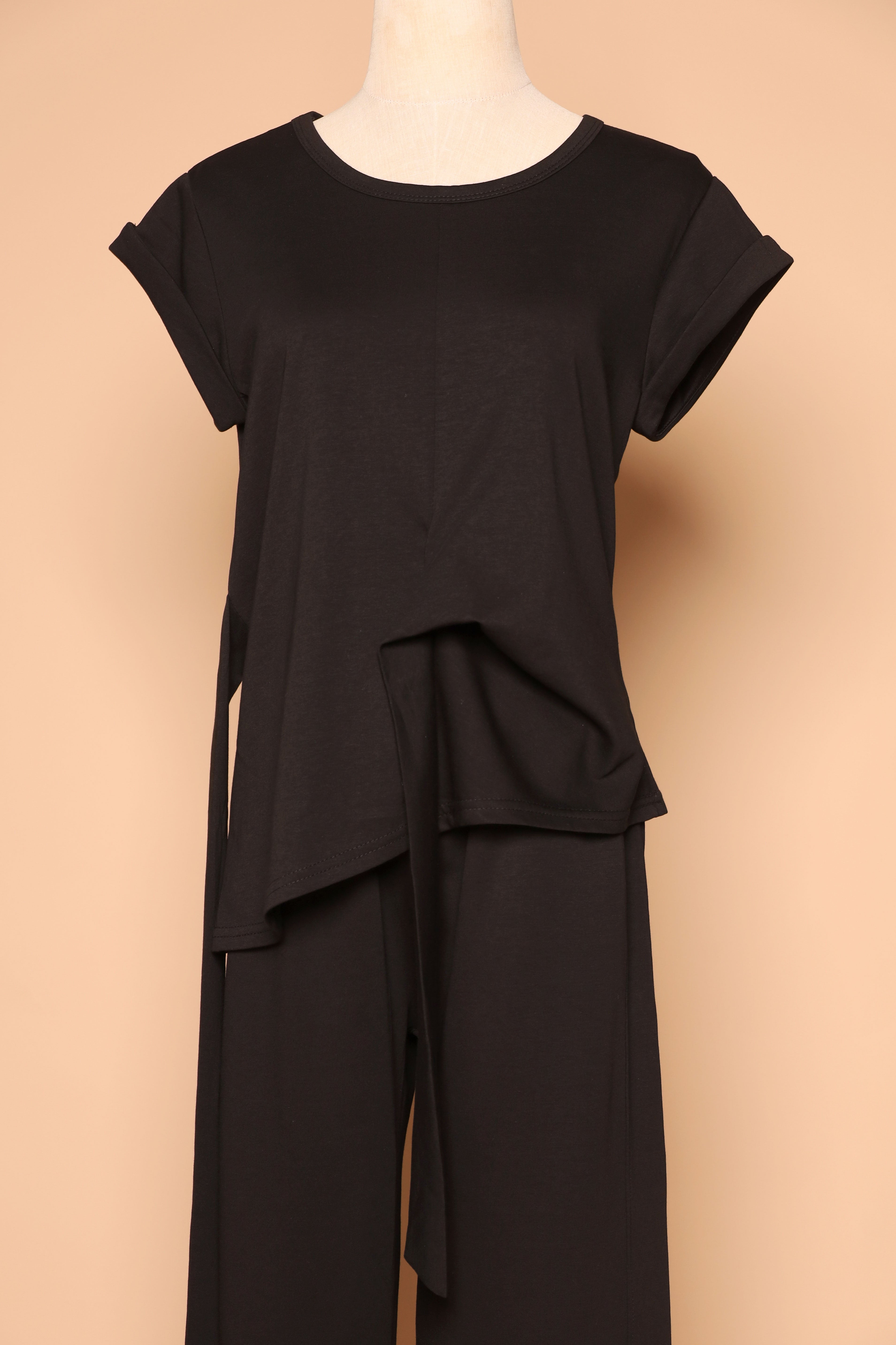 PO - Darla 2 in 1 Top and Pants Set in Black