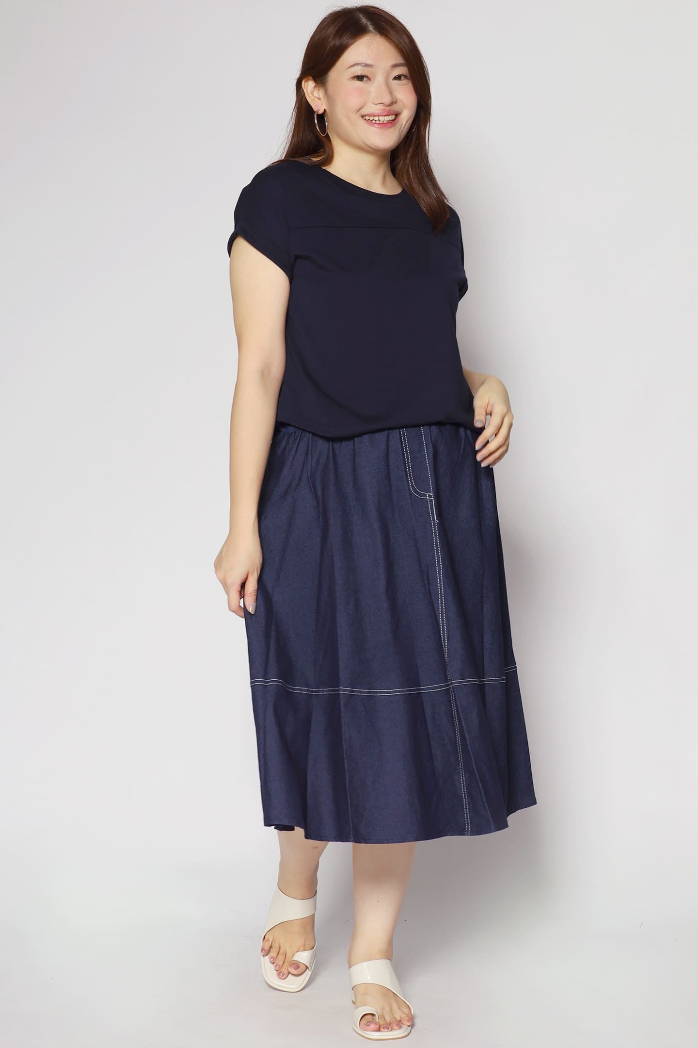 Backorders Darlene Dress in Denim