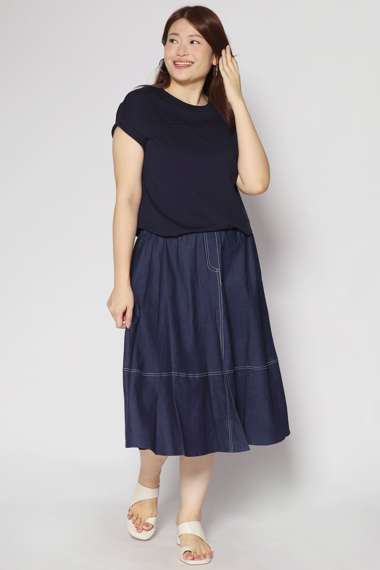 Backorders Darlene Dress in Denim