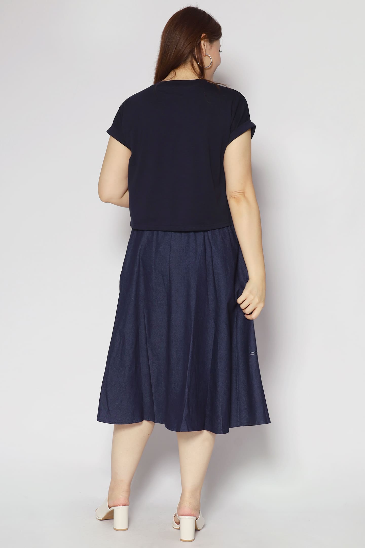 Backorders Darlene Dress in Denim