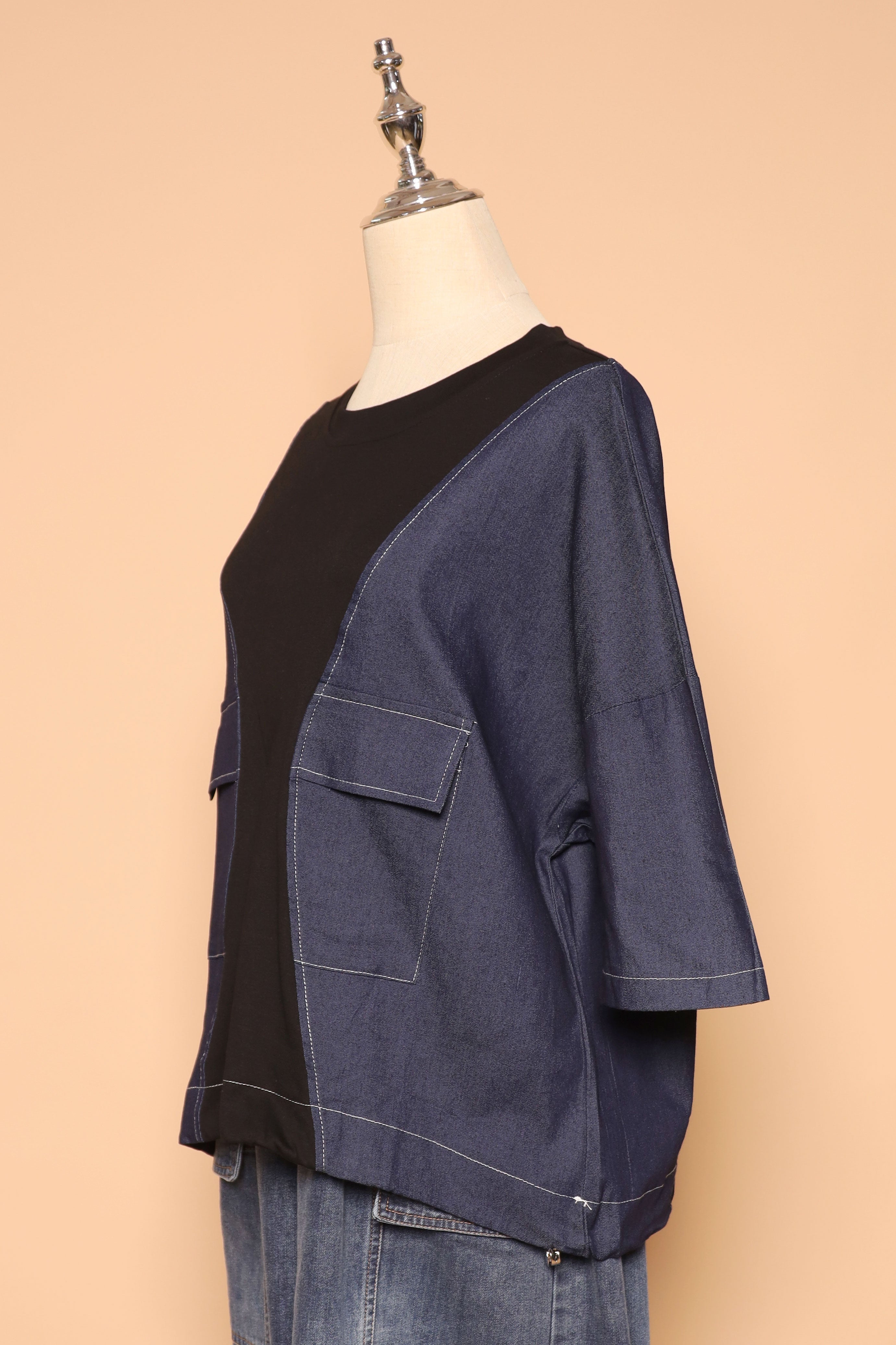 PO - Delilah Top in Denim Black