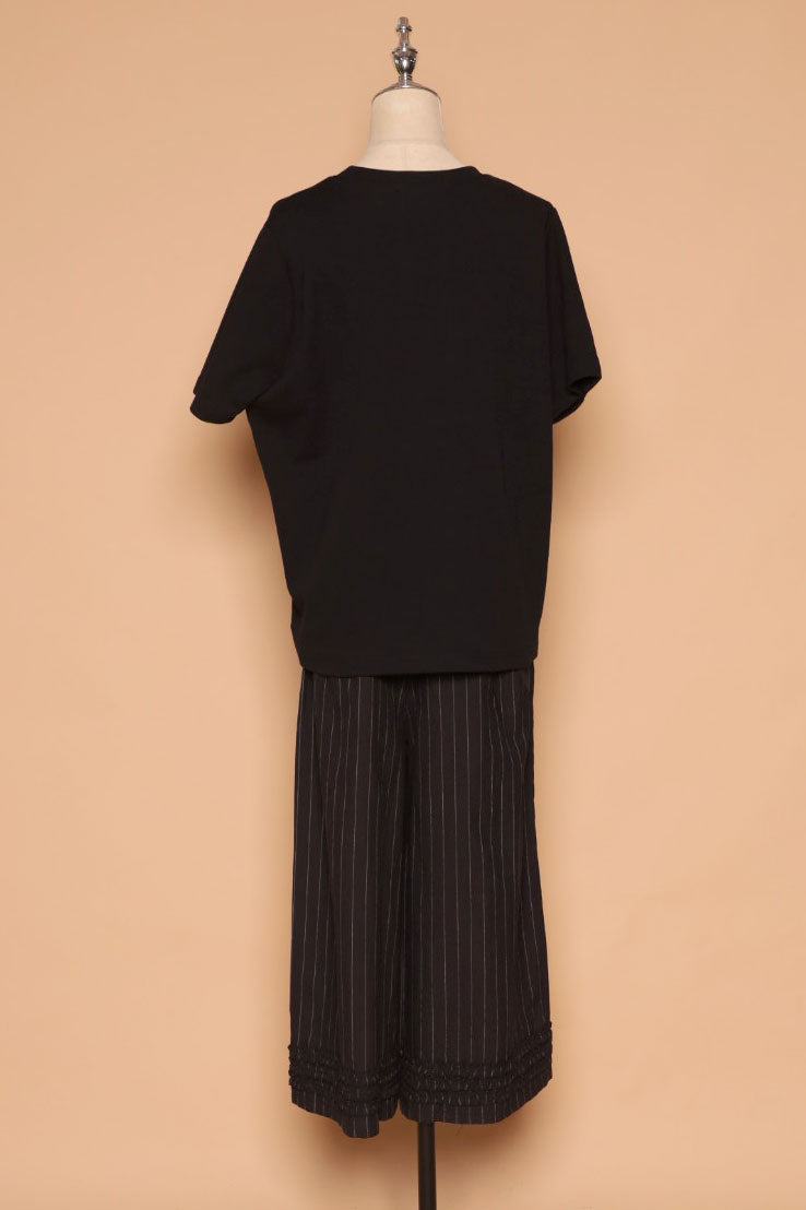 PO - Drae Stripes Frill Pants