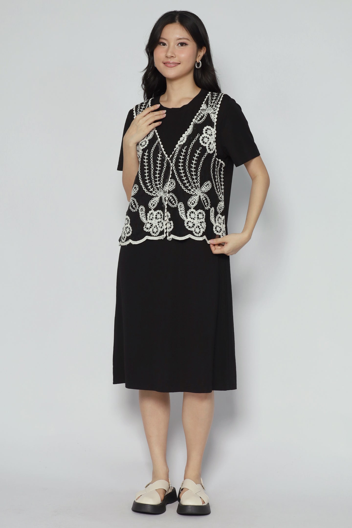 Evin Crochet Vest Dress