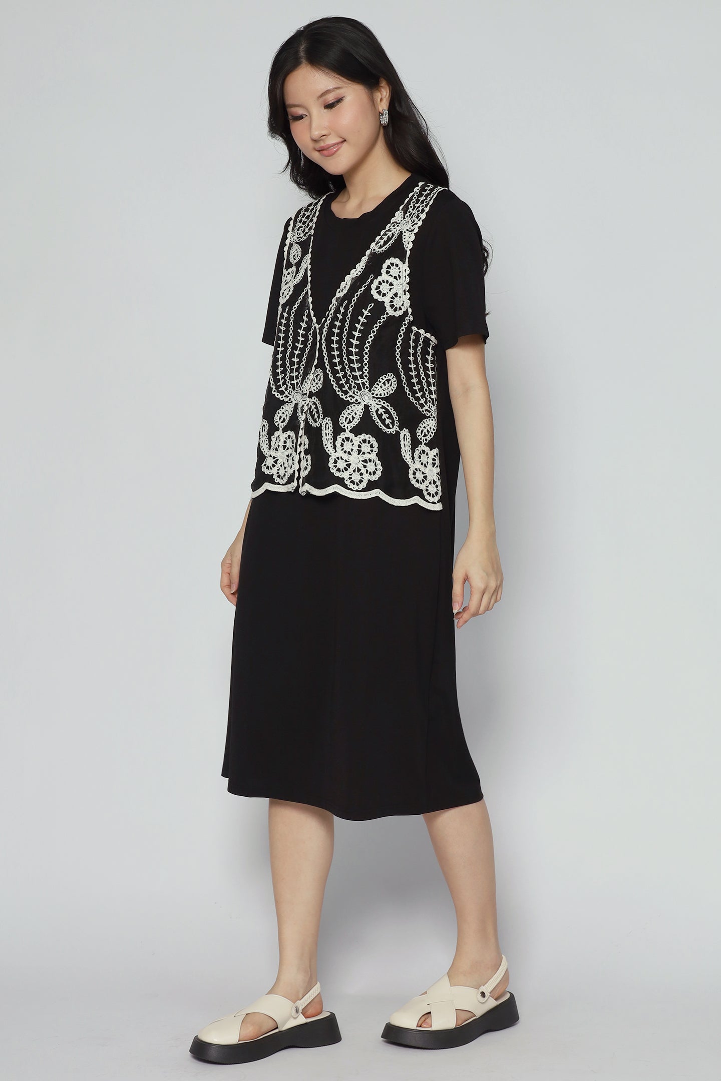 Evin Crochet Vest Dress