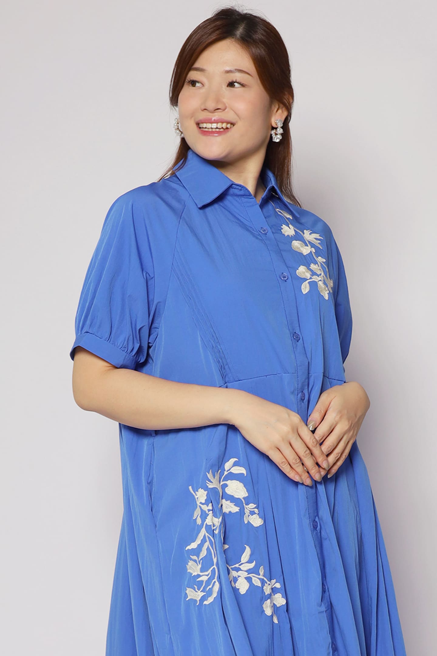 Backorders Eliana Floral Embroidery Dress
