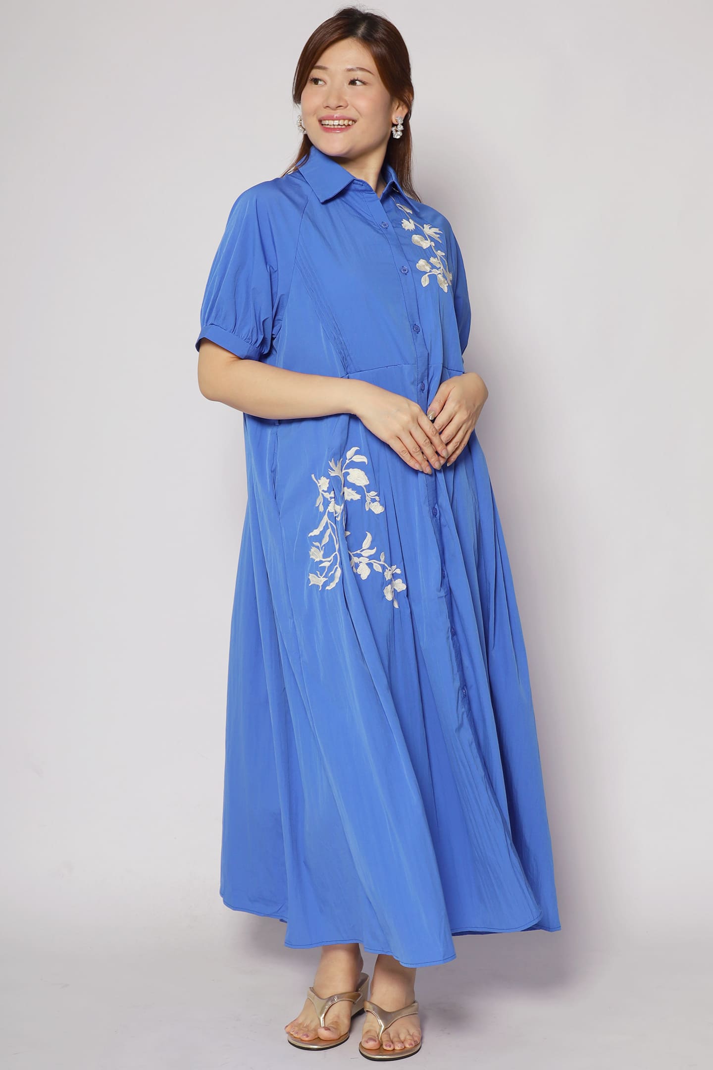 Backorders Eliana Floral Embroidery Dress