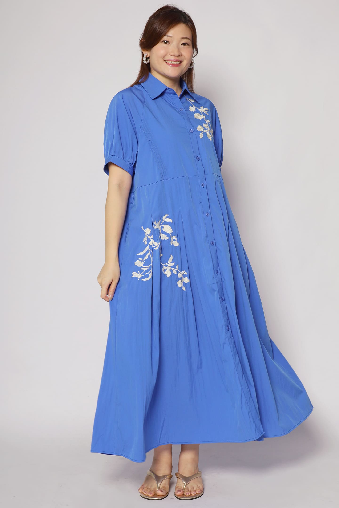 Backorders Eliana Floral Embroidery Dress