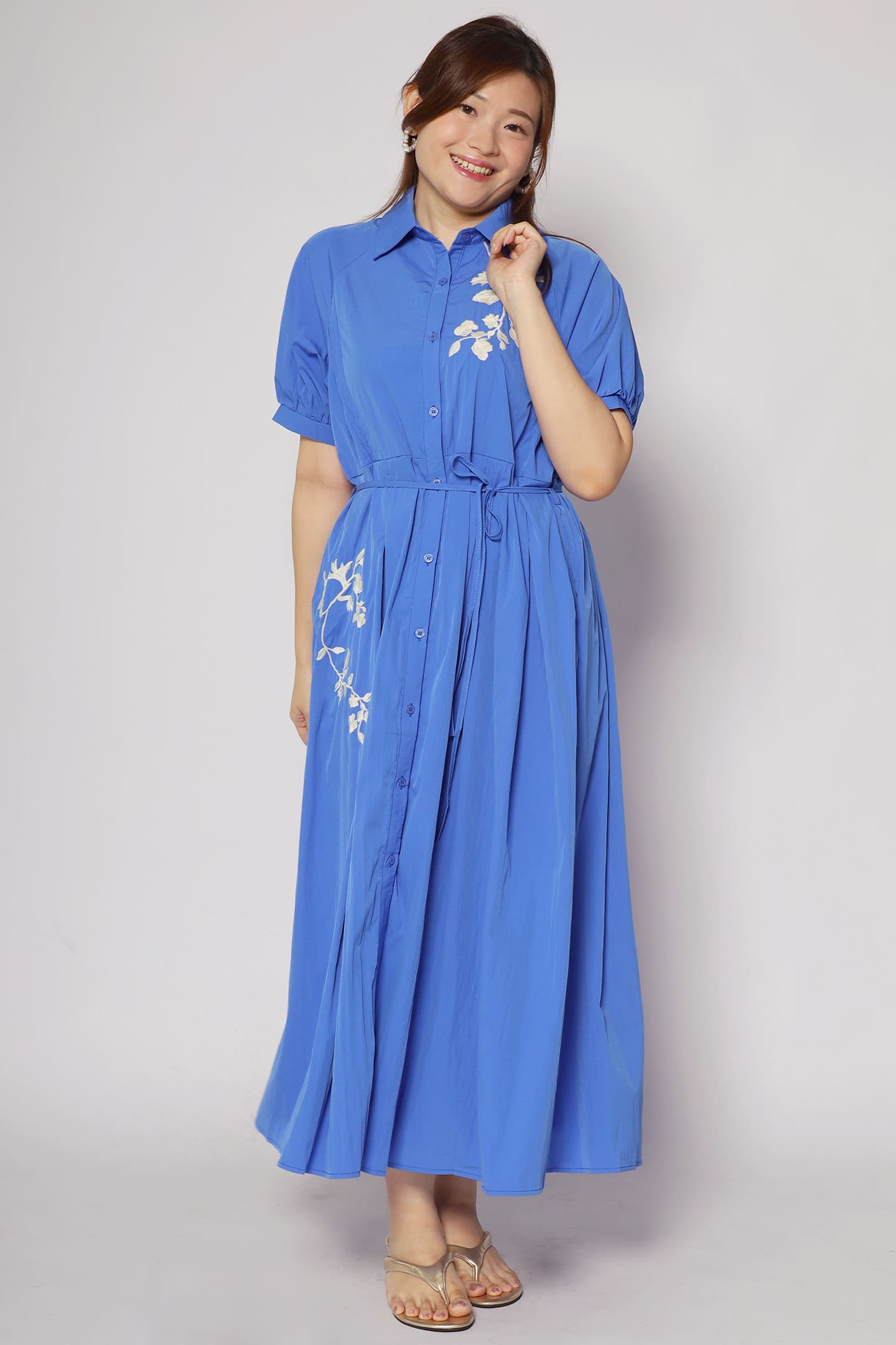 Backorders Eliana Floral Embroidery Dress