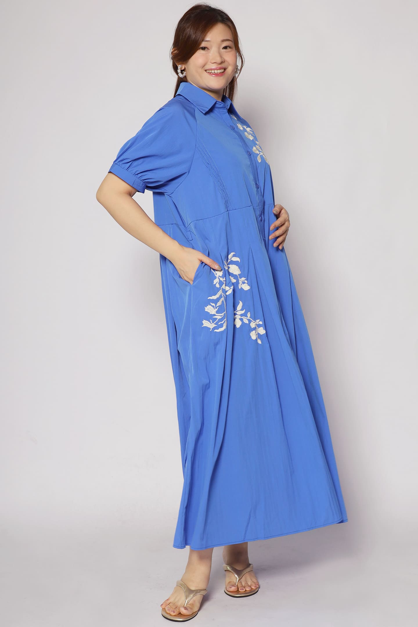 Backorders Eliana Floral Embroidery Dress