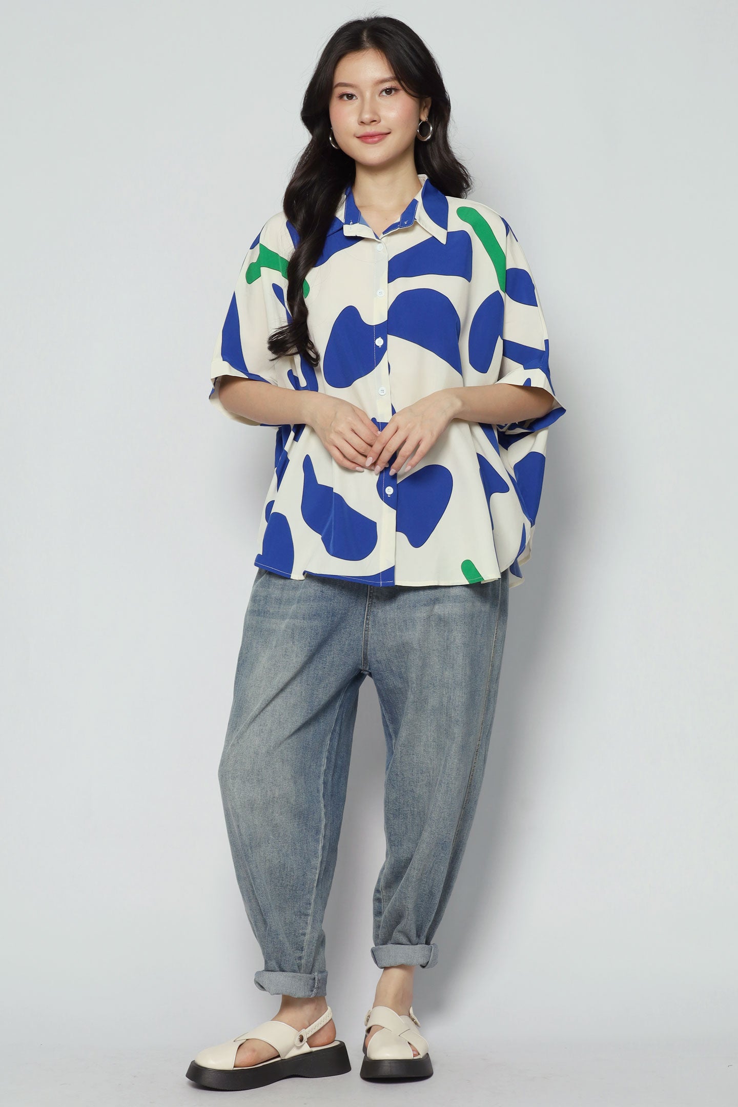 Emi Top in Abstract Print