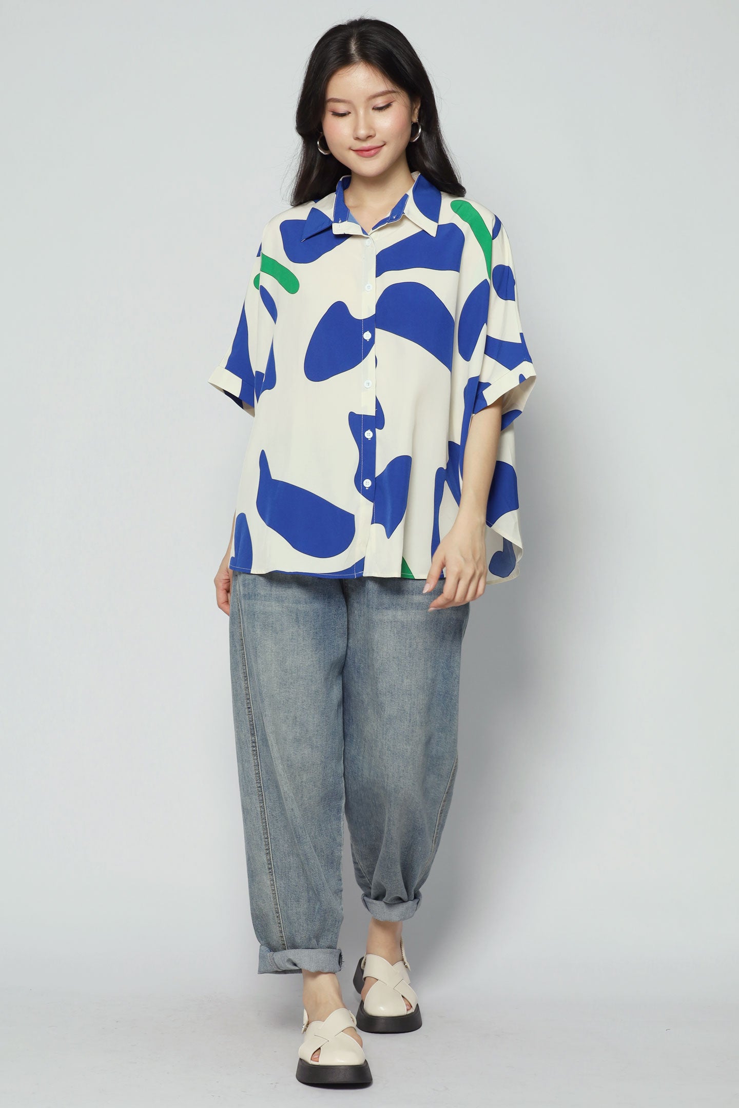 Emi Top in Abstract Print