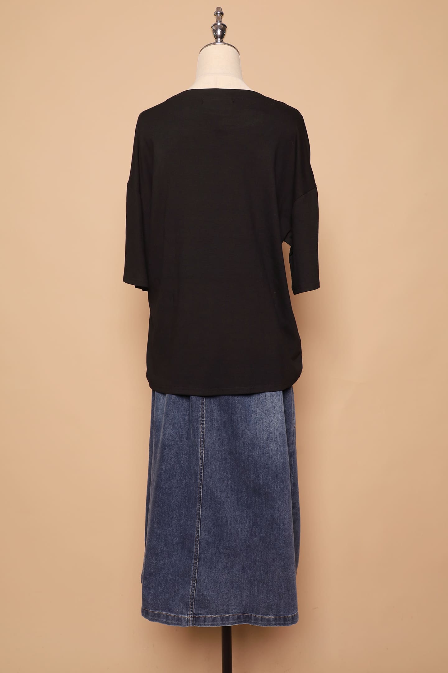 PO - Emilia Top in Denim Black