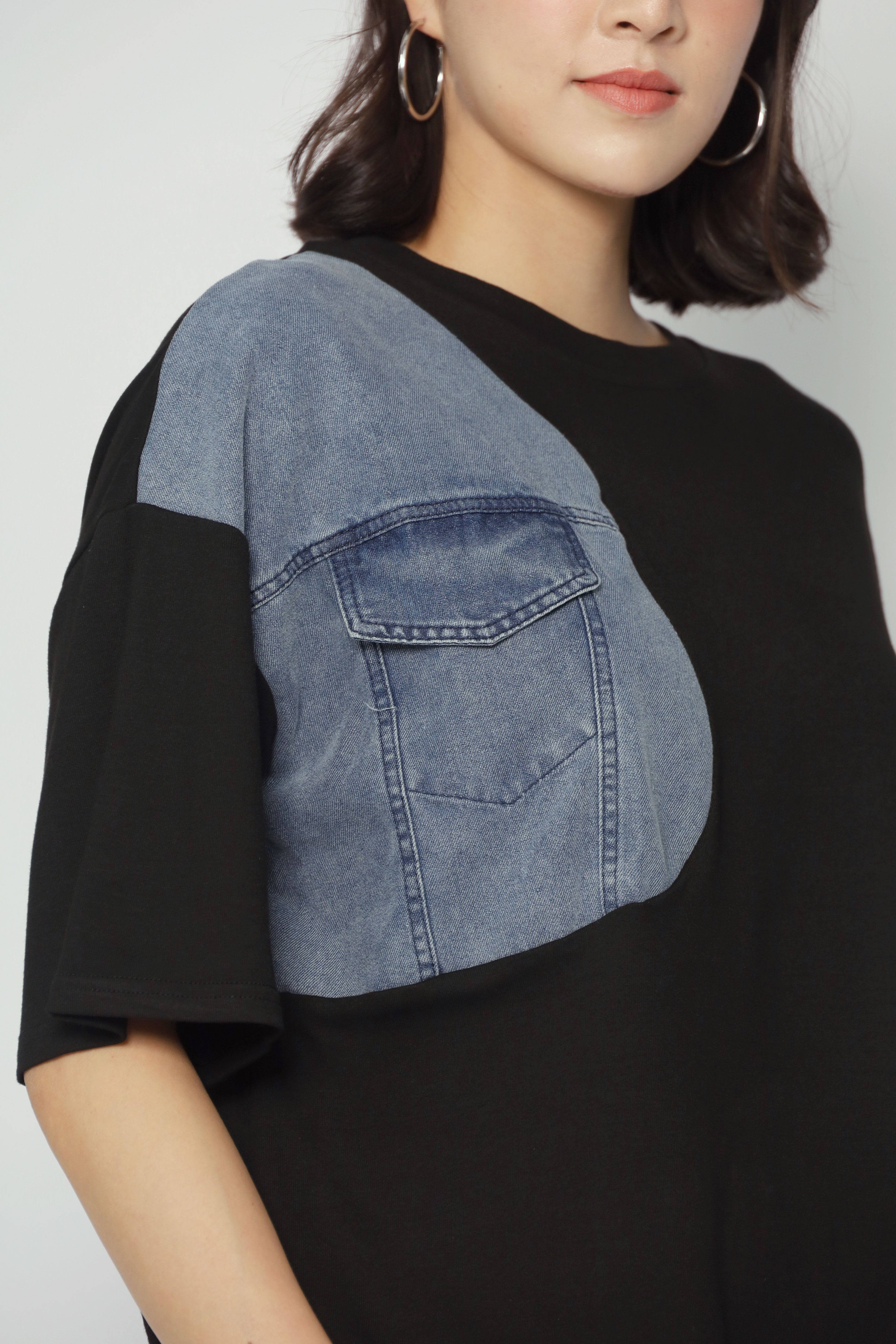 Emilia Top in Denim Black