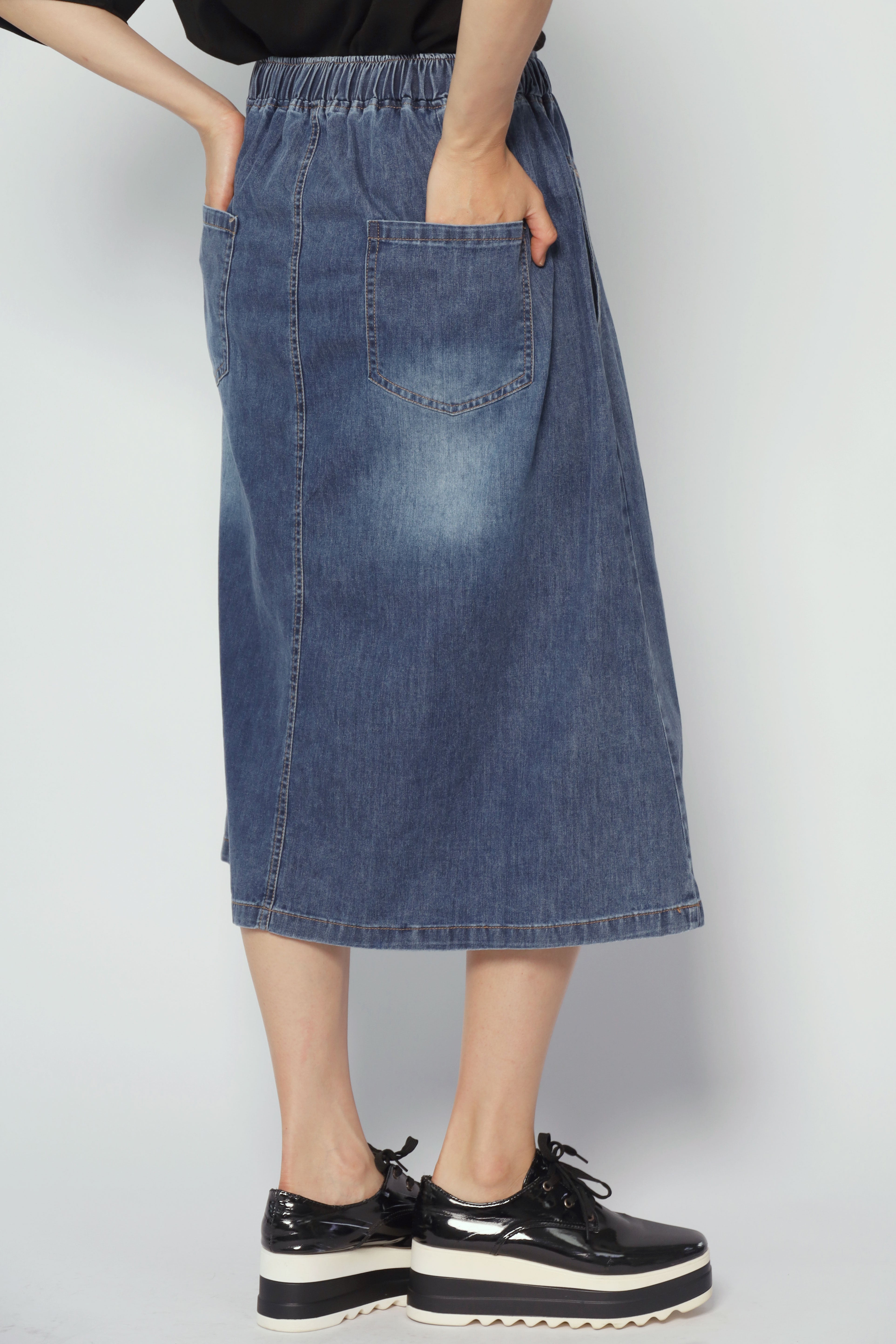 Eva Skirt in Blue Denim