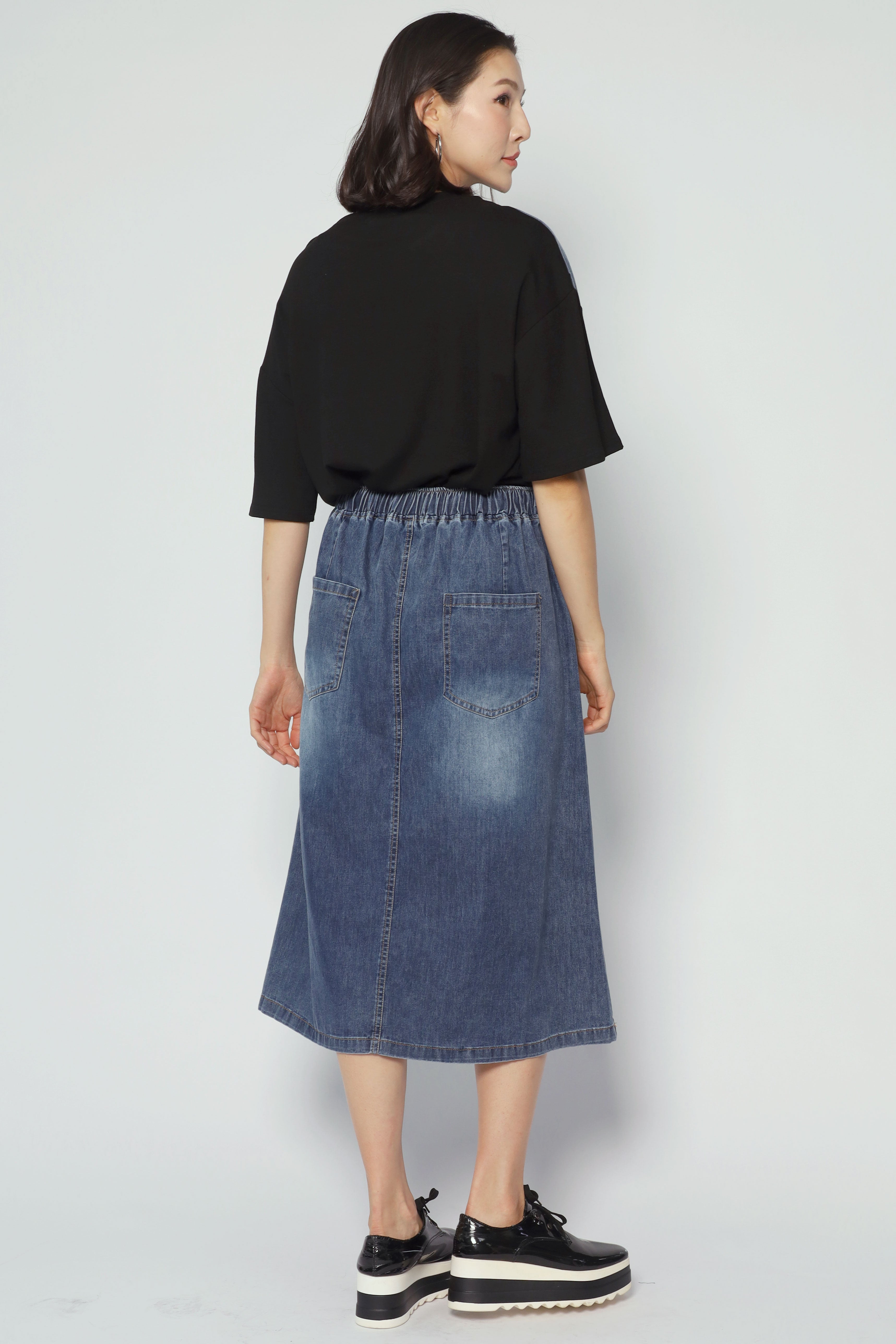 Eva Skirt in Blue Denim