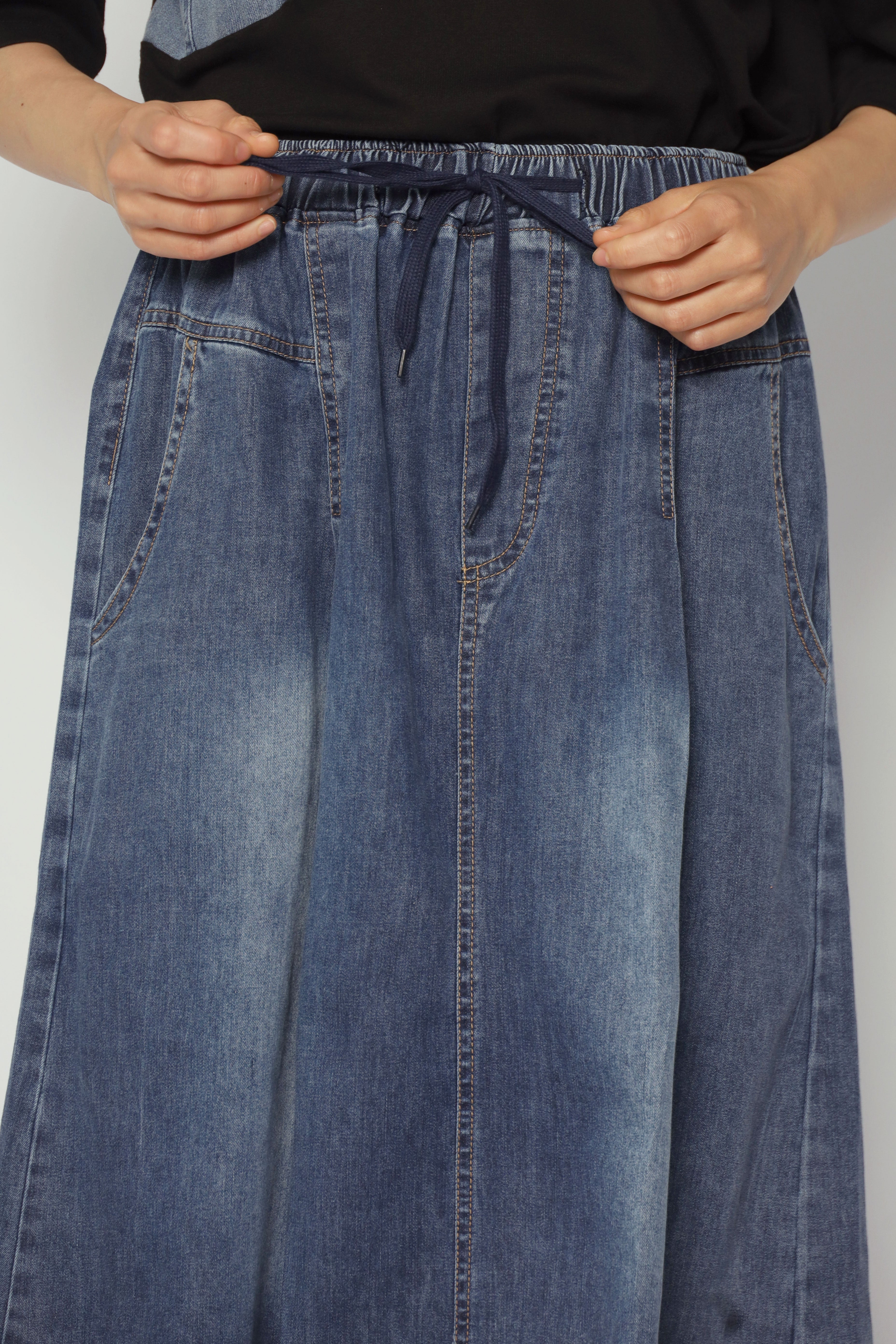Eva Skirt in Blue Denim