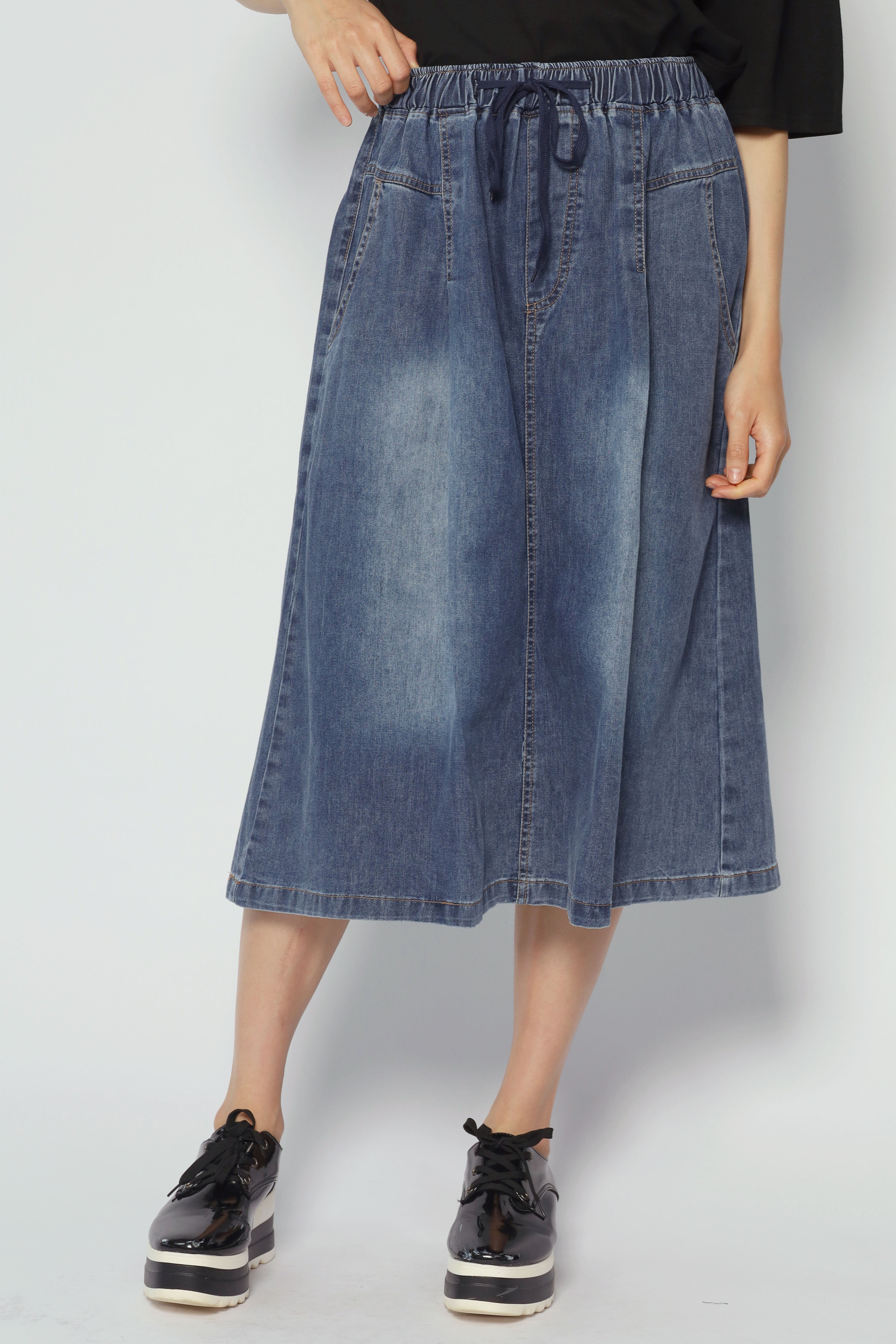 Eva Skirt in Blue Denim