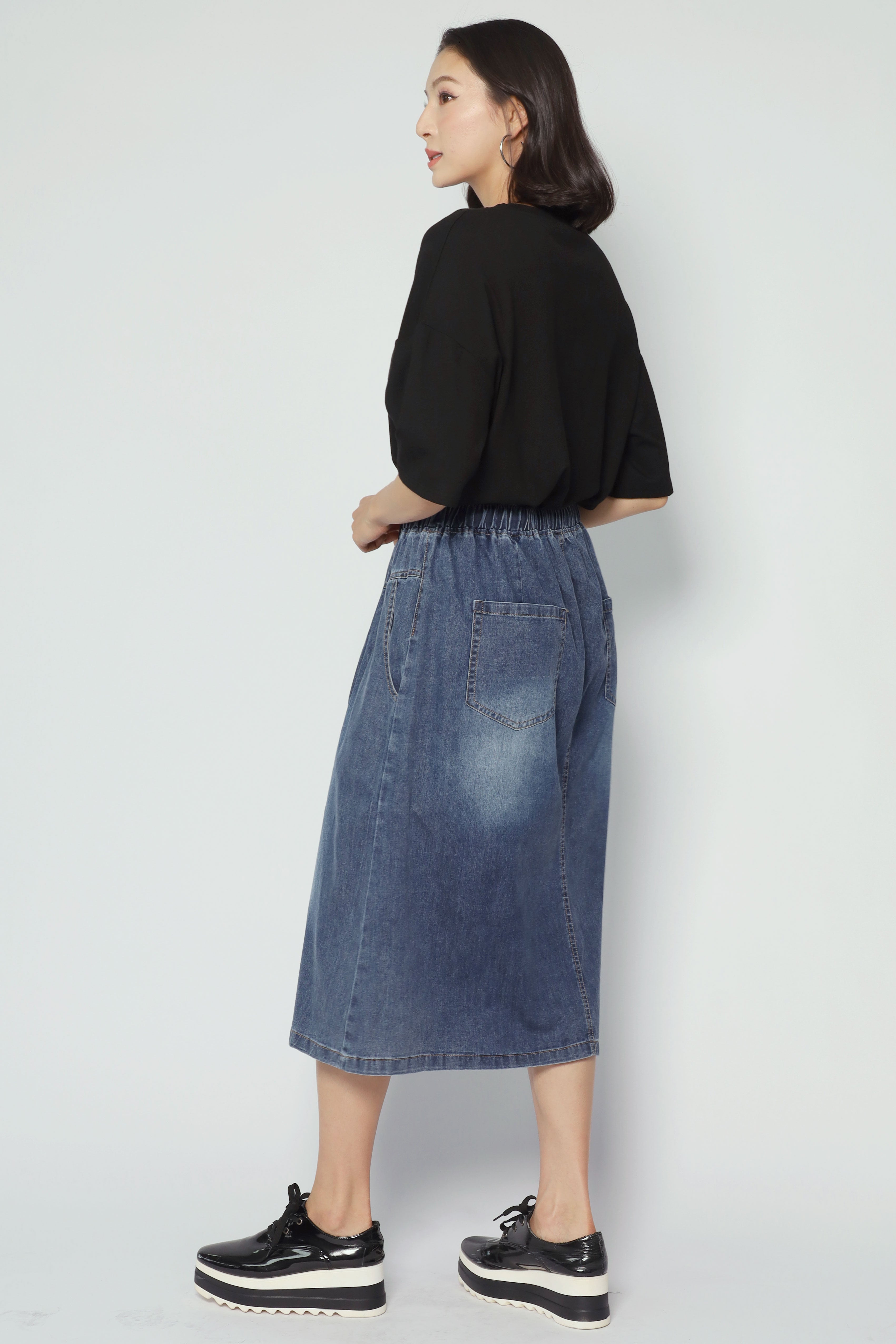 Eva Skirt in Blue Denim