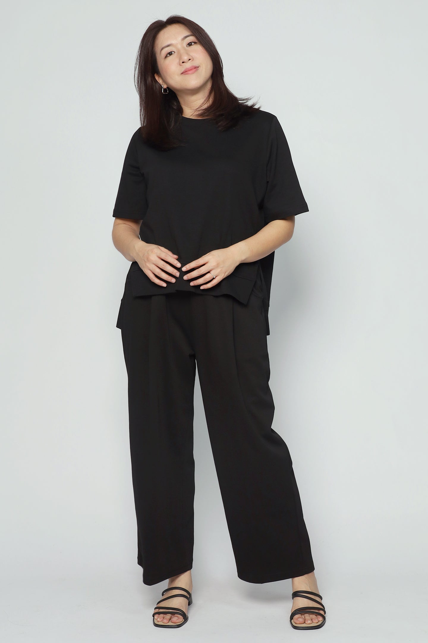 Ford 2 in 1 Top and Pants Set in Black
