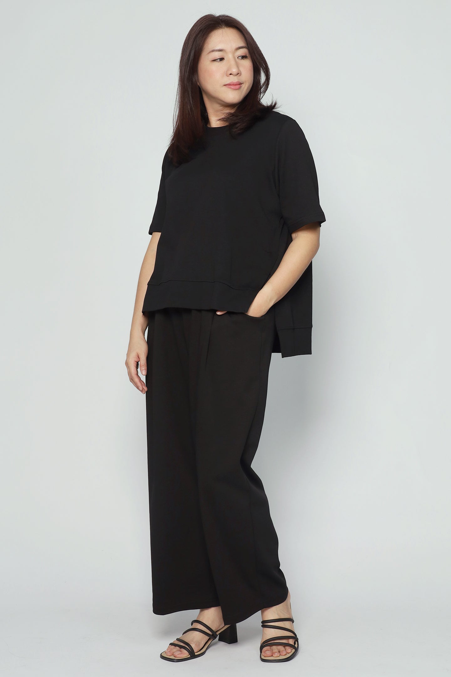 Ford 2 in 1 Top and Pants Set in Black