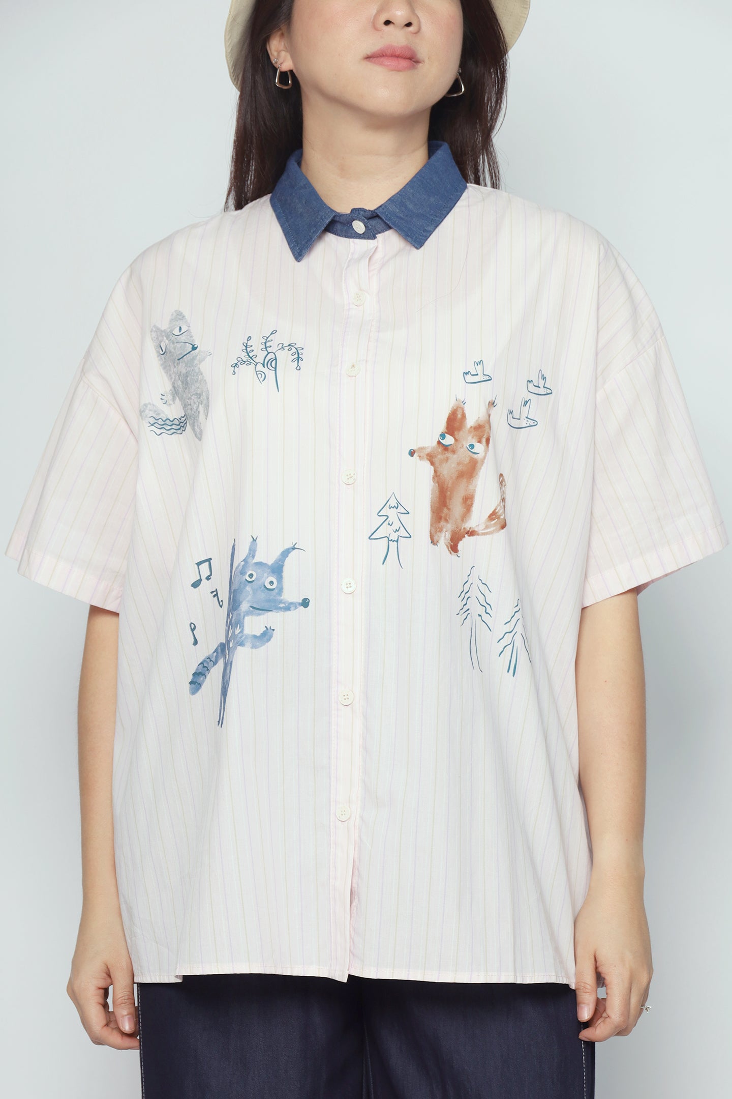 Fuzzy Howl Shirt in Pink
