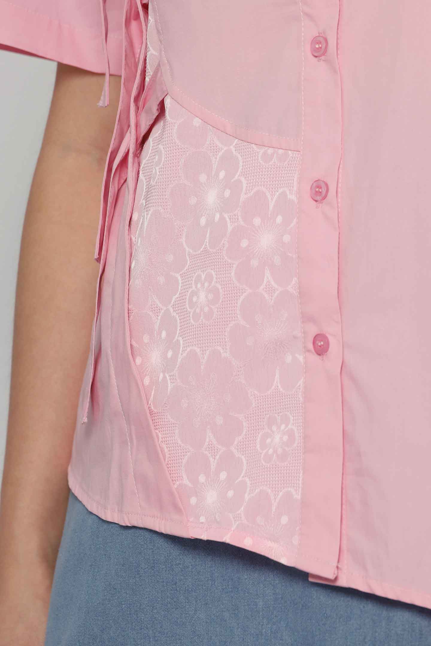 Fayla Floral Shirt in Pink